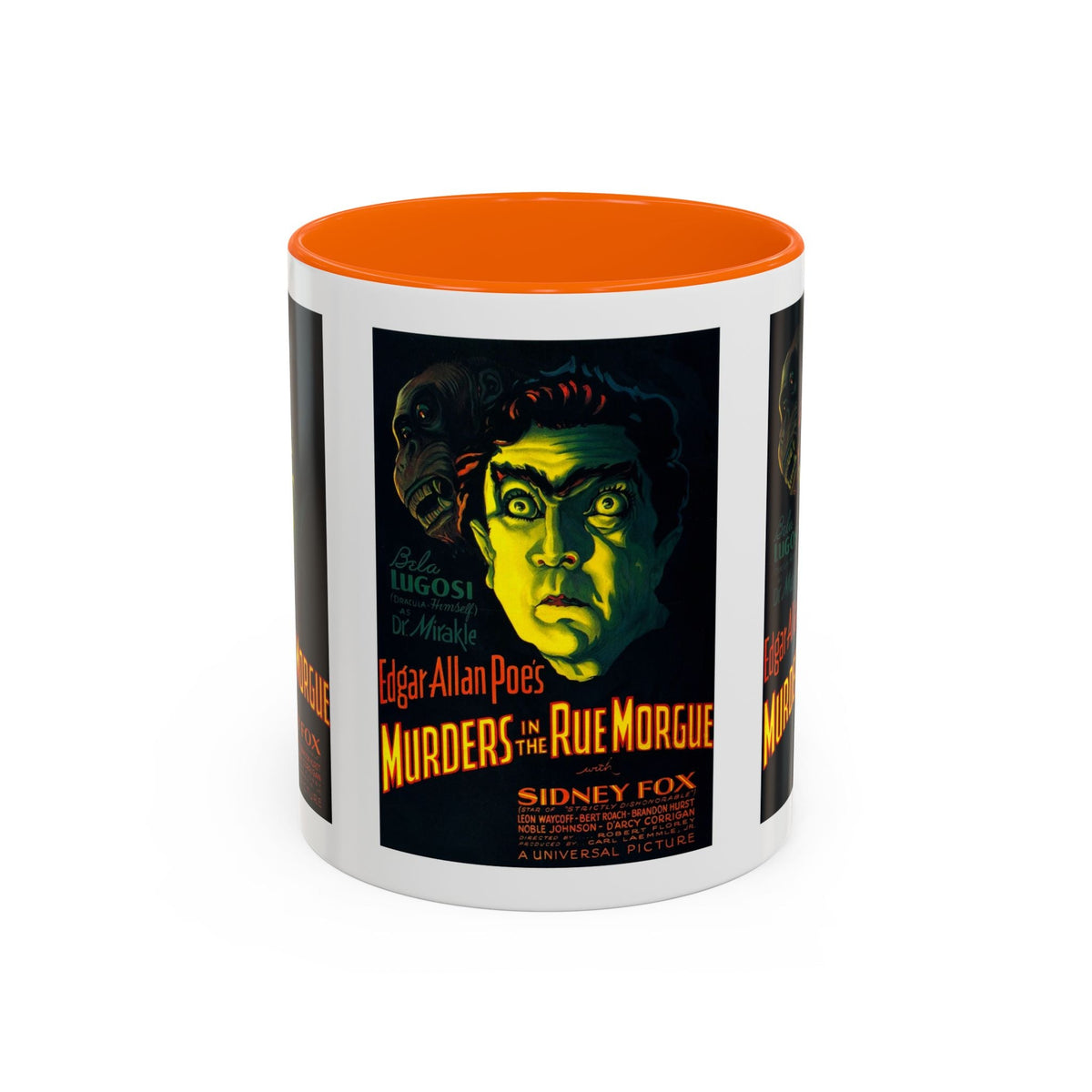 Cult Classic Movie Poster Art Accent Coffee Mug (11, 15oz) - Murders In The Rue Morgue 1932 - Mug