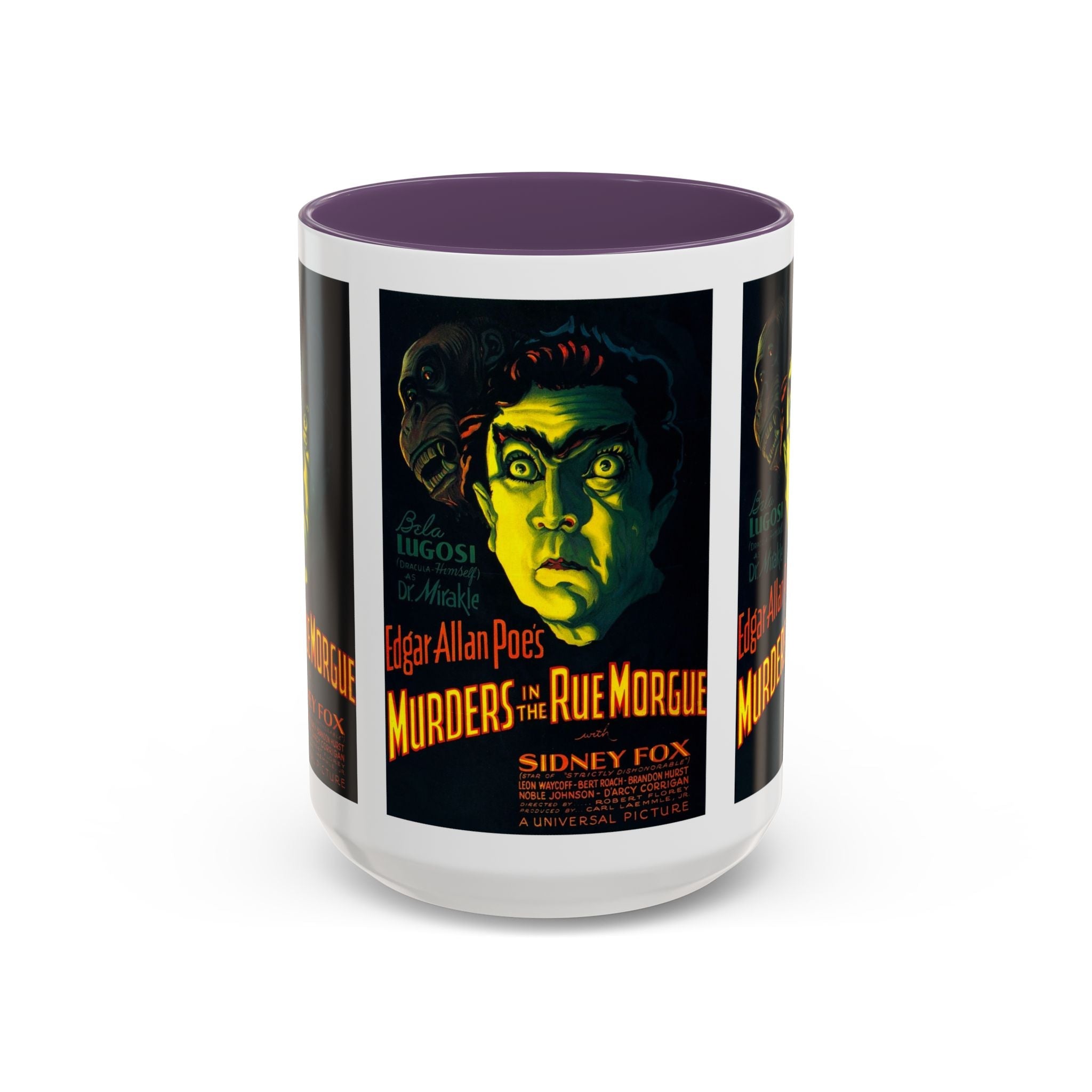 Cult Classic Movie Poster Art Accent Coffee Mug (11, 15oz) - Murders In The Rue Morgue 1932 - POPvault