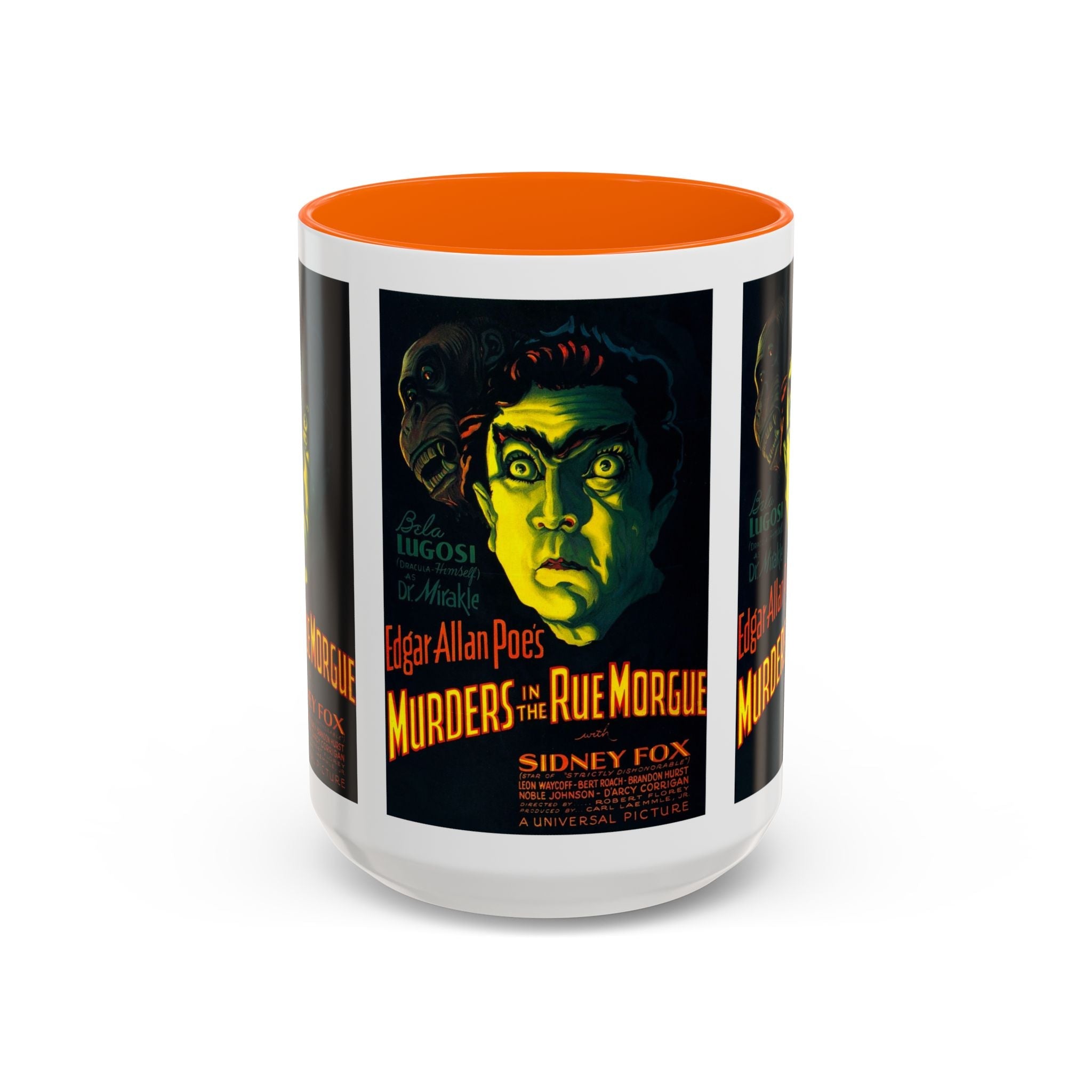 Cult Classic Movie Poster Art Accent Coffee Mug (11, 15oz) - Murders In The Rue Morgue 1932 - POPvault