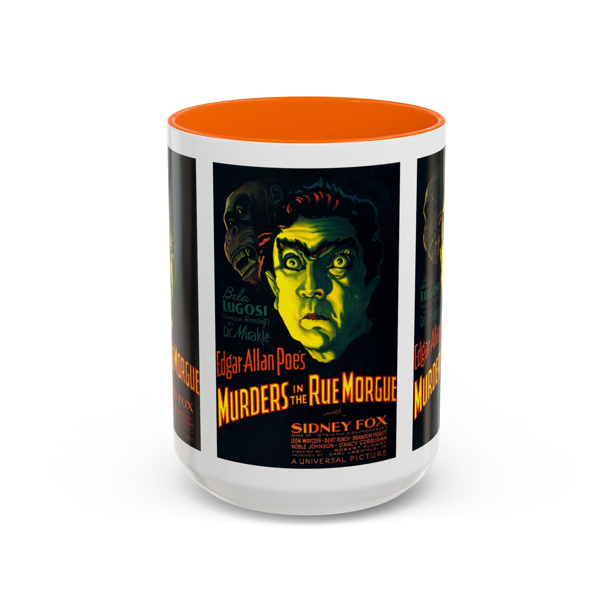 Cult Classic Movie Poster Art Accent Coffee Mug (11, 15oz) - Murders In The Rue Morgue 1932 - Mug