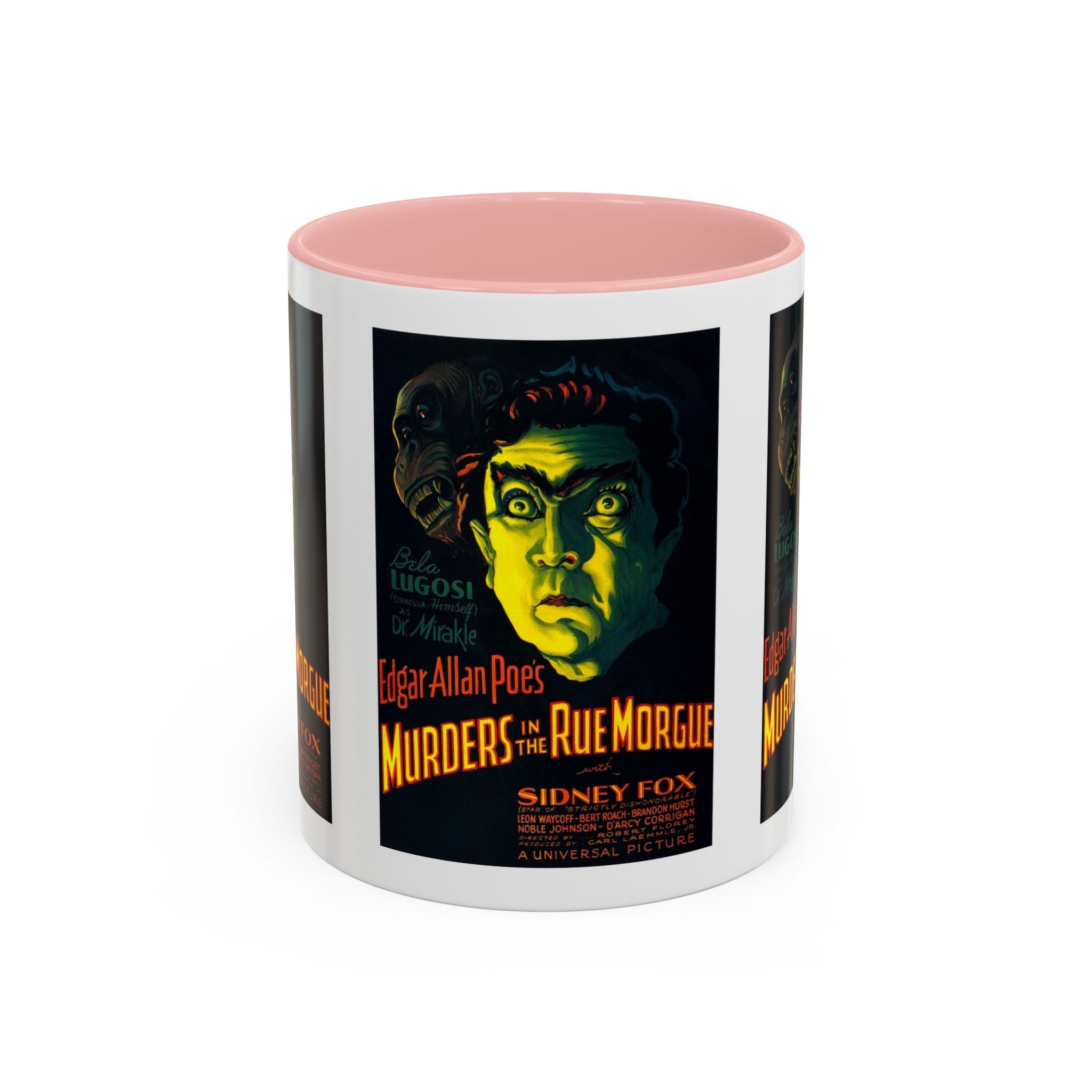 Cult Classic Movie Poster Art Accent Coffee Mug (11, 15oz) - Murders In The Rue Morgue 1932 - POPvault