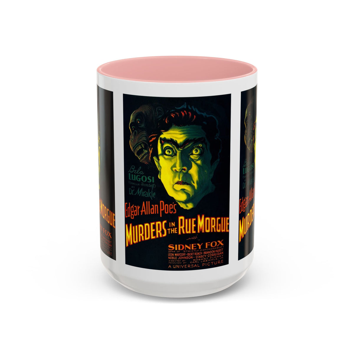 Cult Classic Movie Poster Art Accent Coffee Mug (11, 15oz) - Murders In The Rue Morgue 1932 - Mug