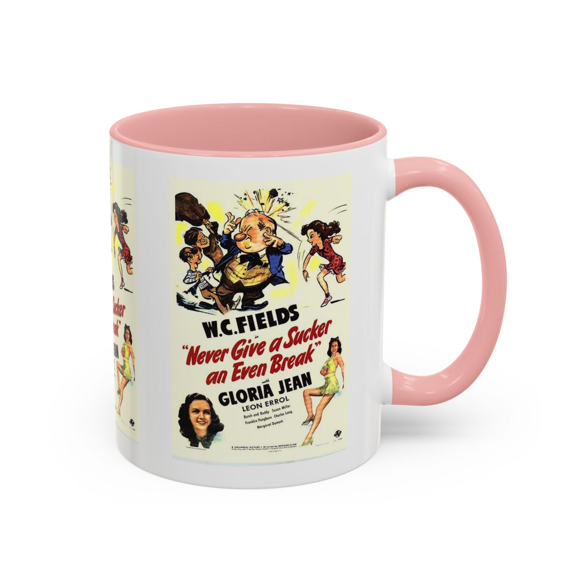Cult Classic Movie Poster Art Accent Coffee Mug (11, 15oz) - Never Give A Sucker An Even Break 1941 - Mug