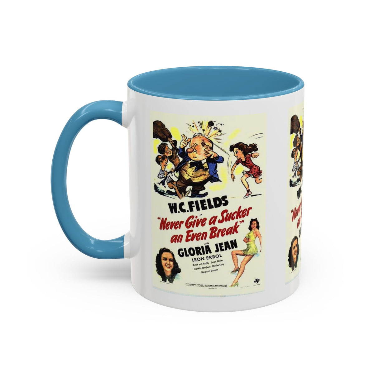 Cult Classic Movie Poster Art Accent Coffee Mug (11, 15oz) - Never Give A Sucker An Even Break 1941 - Mug