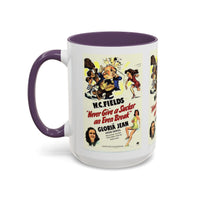Cult Classic Movie Poster Art Accent Coffee Mug (11, 15oz) - Never Give A Sucker An Even Break 1941 - Mug