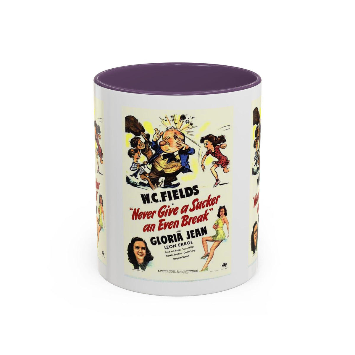 Cult Classic Movie Poster Art Accent Coffee Mug (11, 15oz) - Never Give A Sucker An Even Break 1941 - Mug