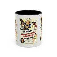 Cult Classic Movie Poster Art Accent Coffee Mug (11, 15oz) - Never Give A Sucker An Even Break 1941 - Mug