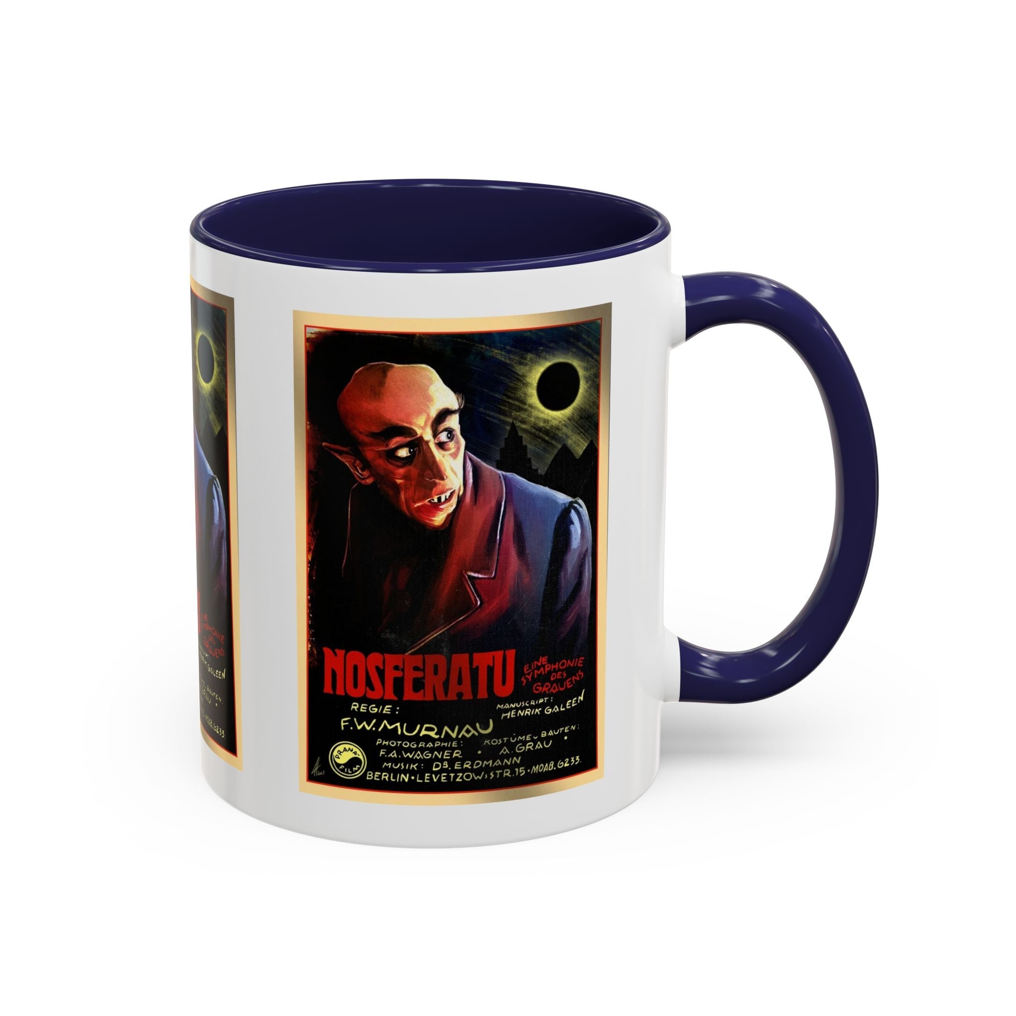 Cult Classic Movie Poster Art Accent Coffee Mug (11, 15oz) - Nosferatu Original 1922 - POPvault