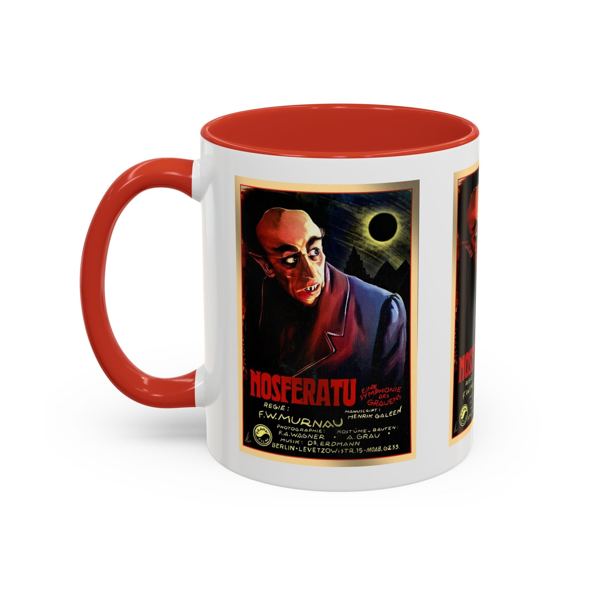 Cult Classic Movie Poster Art Accent Coffee Mug (11, 15oz) - Nosferatu Original 1922 - POPvault