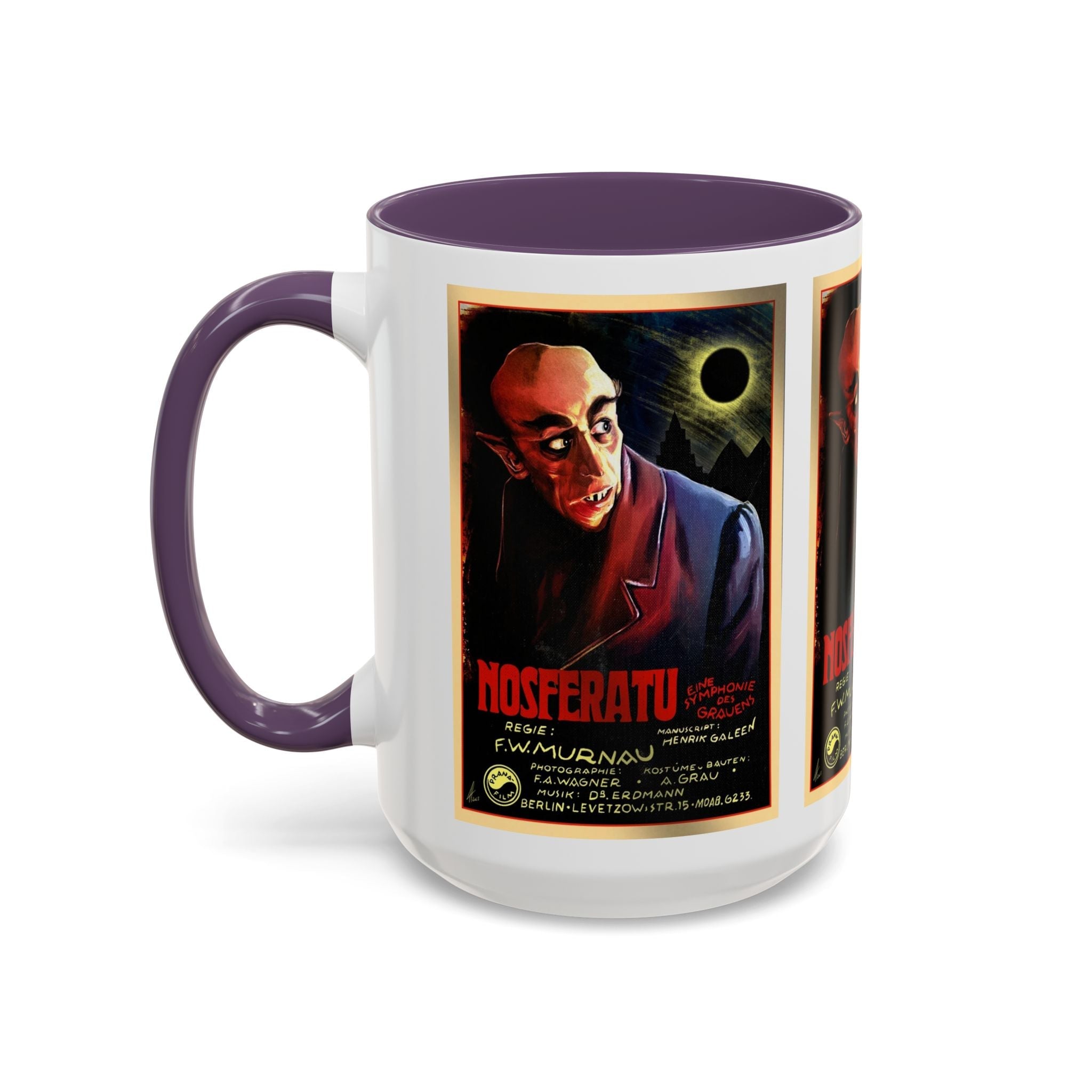 Cult Classic Movie Poster Art Accent Coffee Mug (11, 15oz) - Nosferatu Original 1922 - POPvault