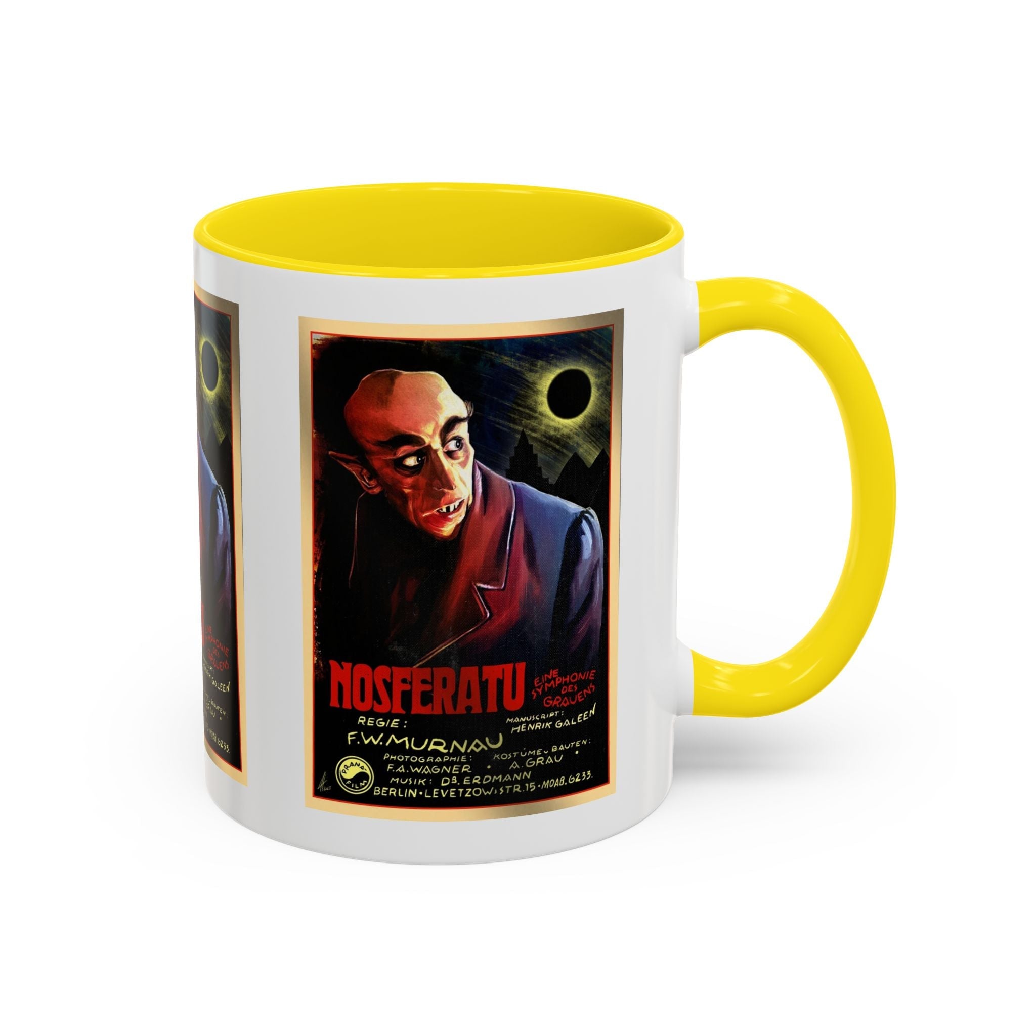 Cult Classic Movie Poster Art Accent Coffee Mug (11, 15oz) - Nosferatu Original 1922 - POPvault