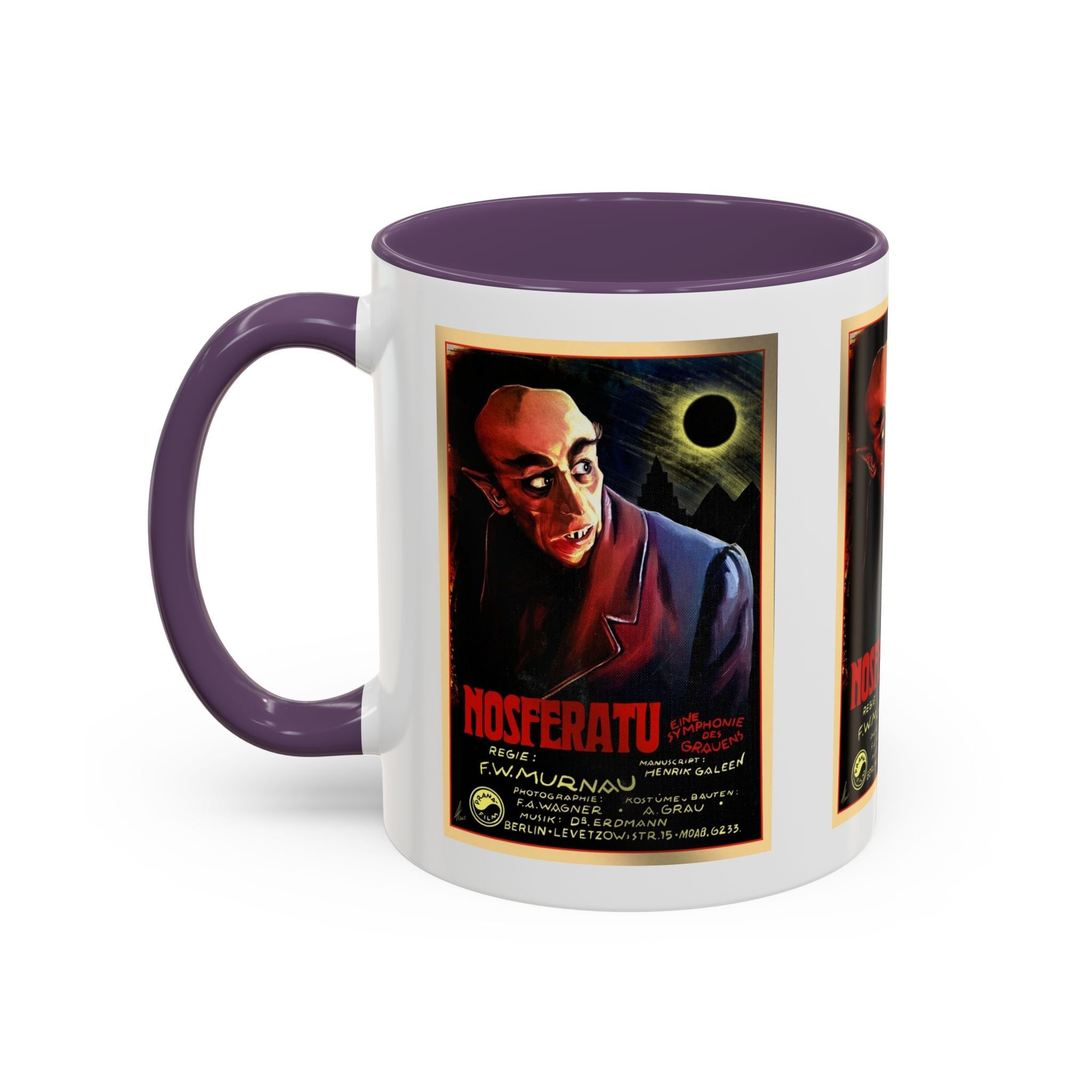 Cult Classic Movie Poster Art Accent Coffee Mug (11, 15oz) - Nosferatu Original 1922 - POPvault