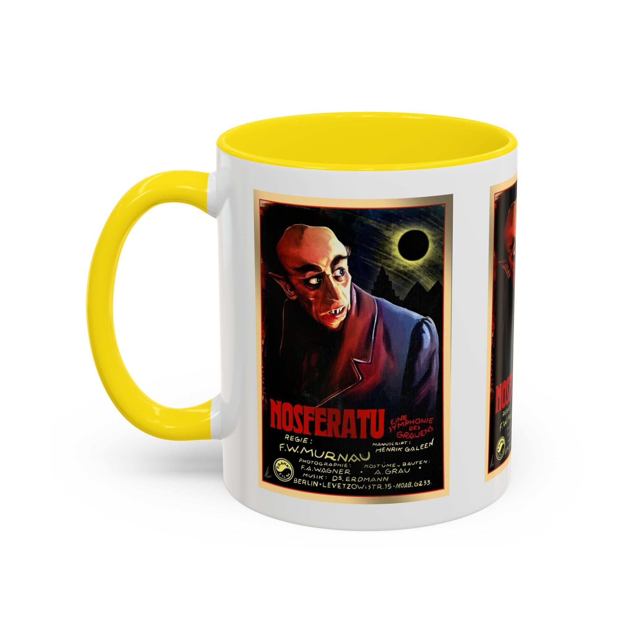 Cult Classic Movie Poster Art Accent Coffee Mug (11, 15oz) - Nosferatu Original 1922 - POPvault