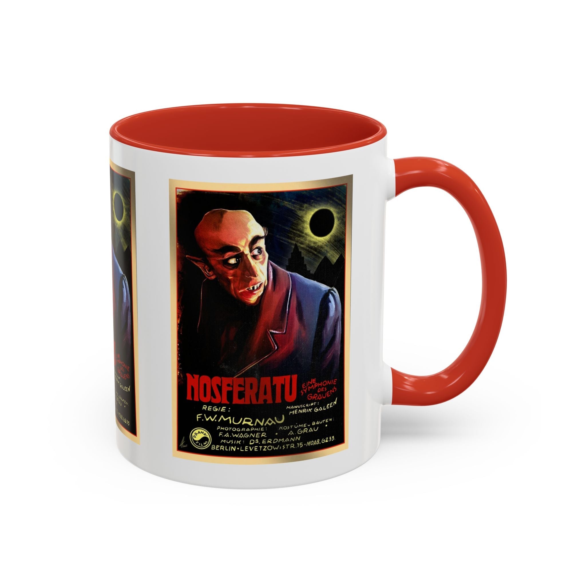 Cult Classic Movie Poster Art Accent Coffee Mug (11, 15oz) - Nosferatu Original 1922 - POPvault