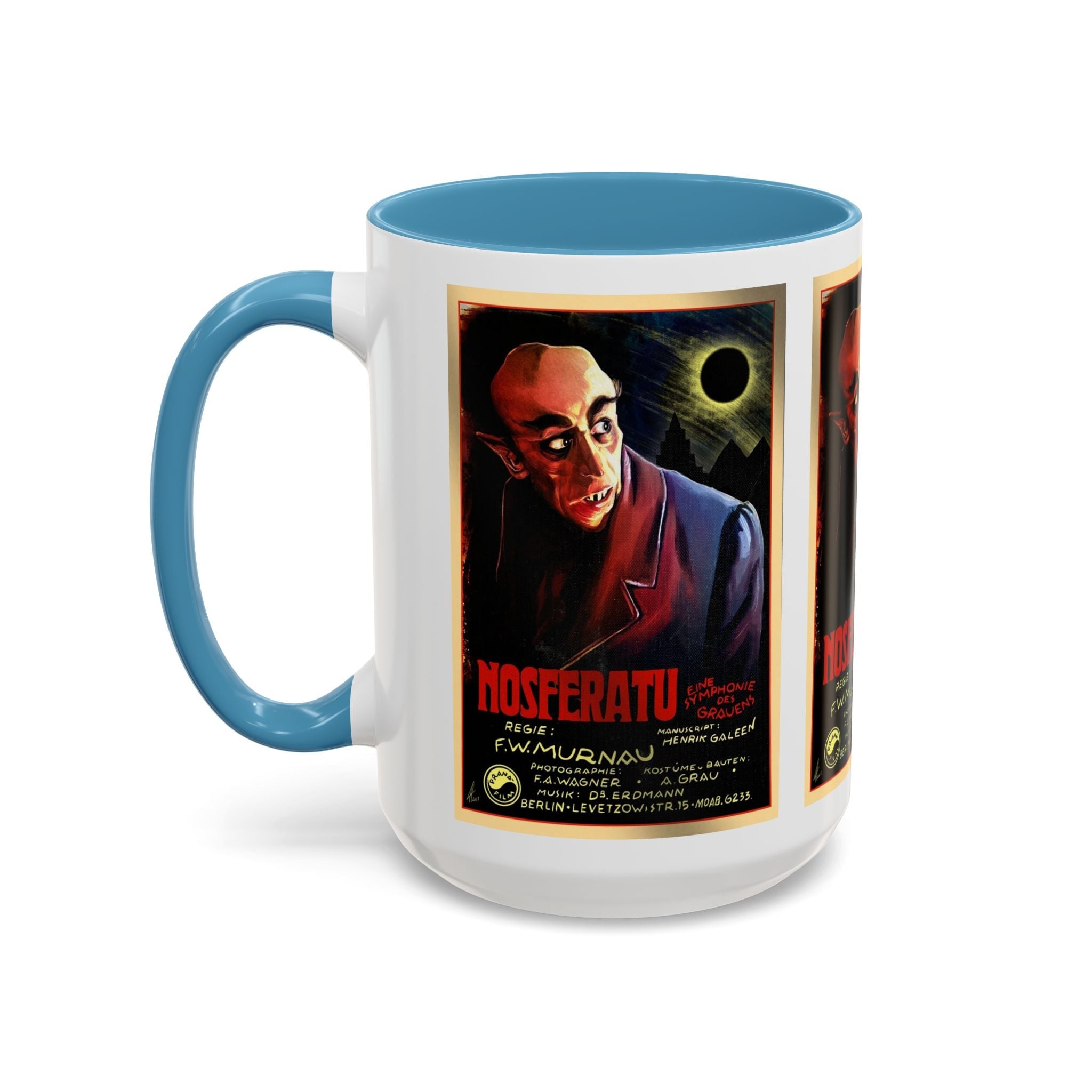 Cult Classic Movie Poster Art Accent Coffee Mug (11, 15oz) - Nosferatu Original 1922 - POPvault