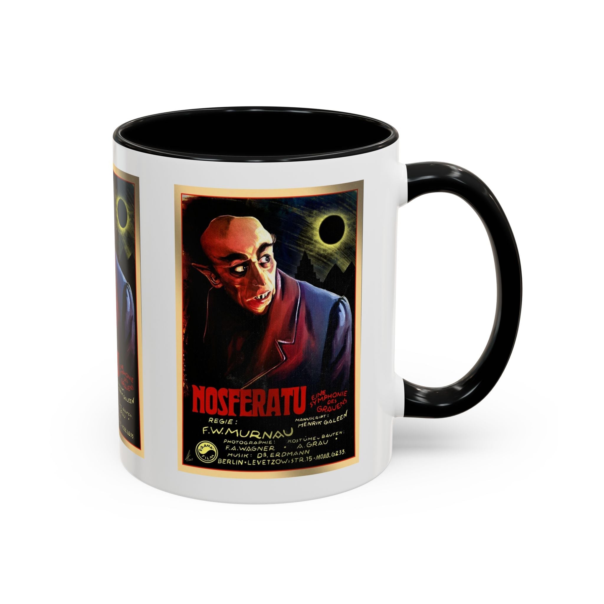 Cult Classic Movie Poster Art Accent Coffee Mug (11, 15oz) - Nosferatu Original 1922 - POPvault