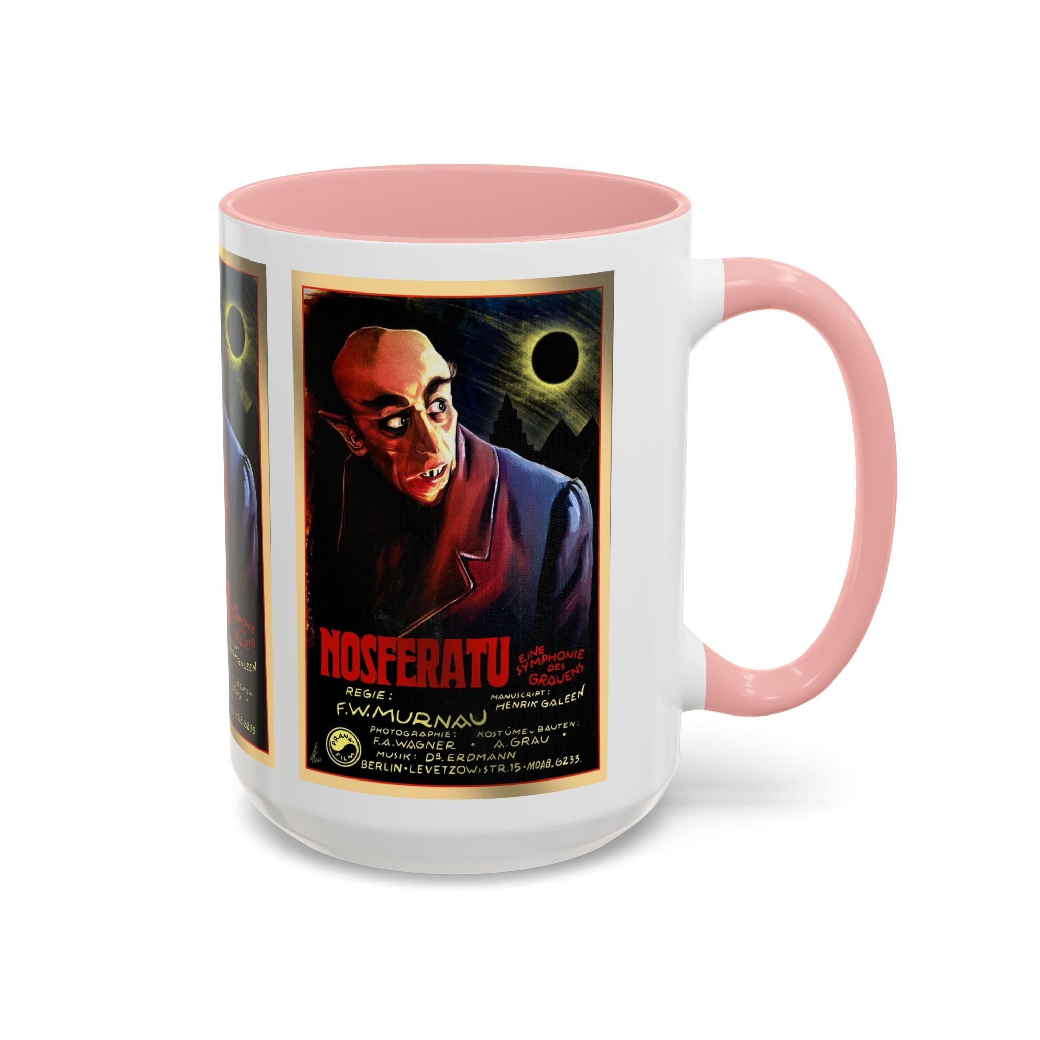 Cult Classic Movie Poster Art Accent Coffee Mug (11, 15oz) - Nosferatu Original 1922 - POPvault