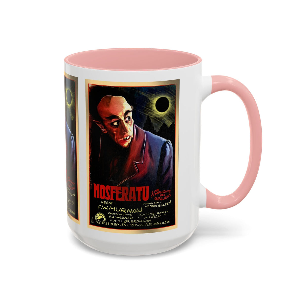 Cult Classic Movie Poster Art Accent Coffee Mug (11, 15oz) - Nosferatu Original 1922 - Mug