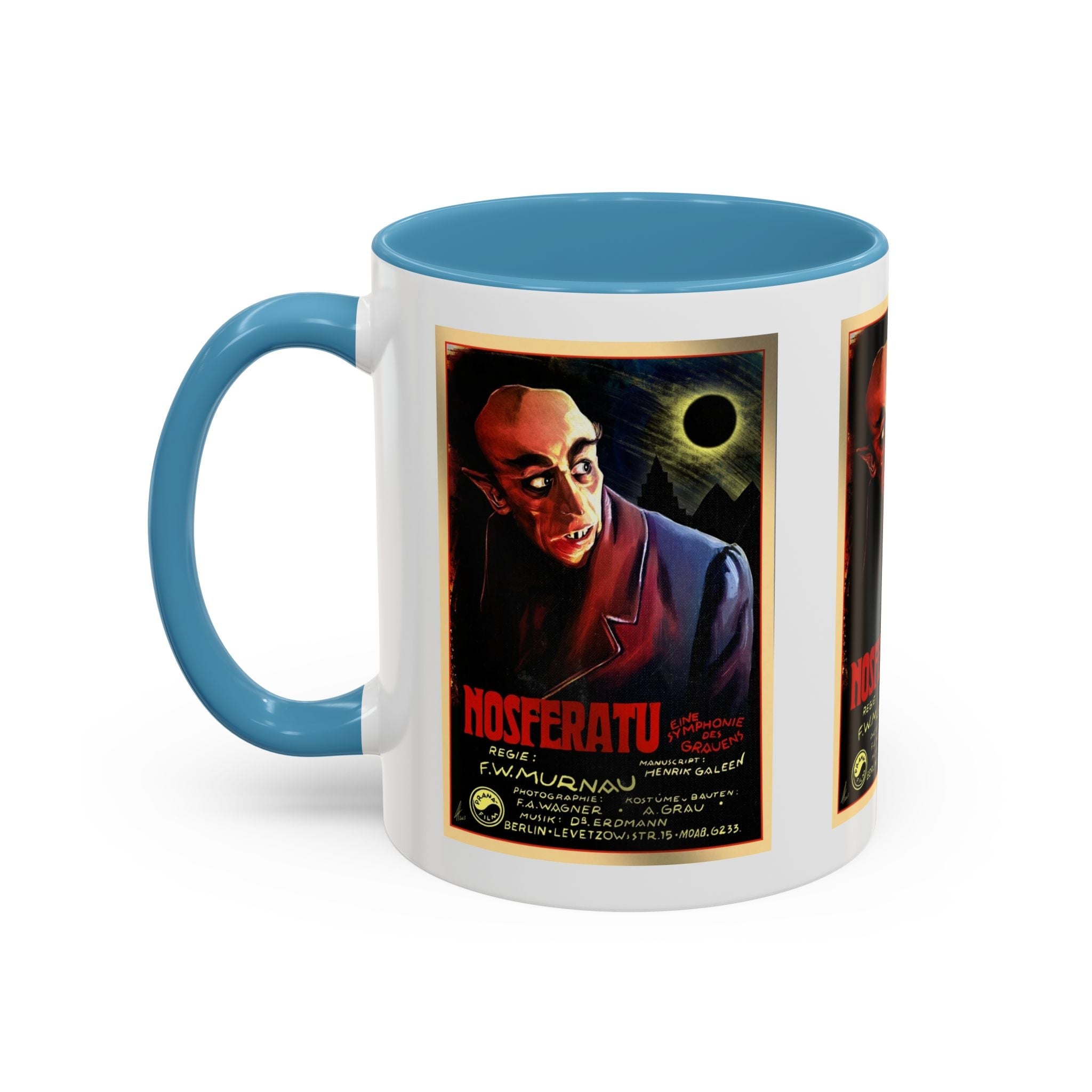 Cult Classic Movie Poster Art Accent Coffee Mug (11, 15oz) - Nosferatu Original 1922 - POPvault