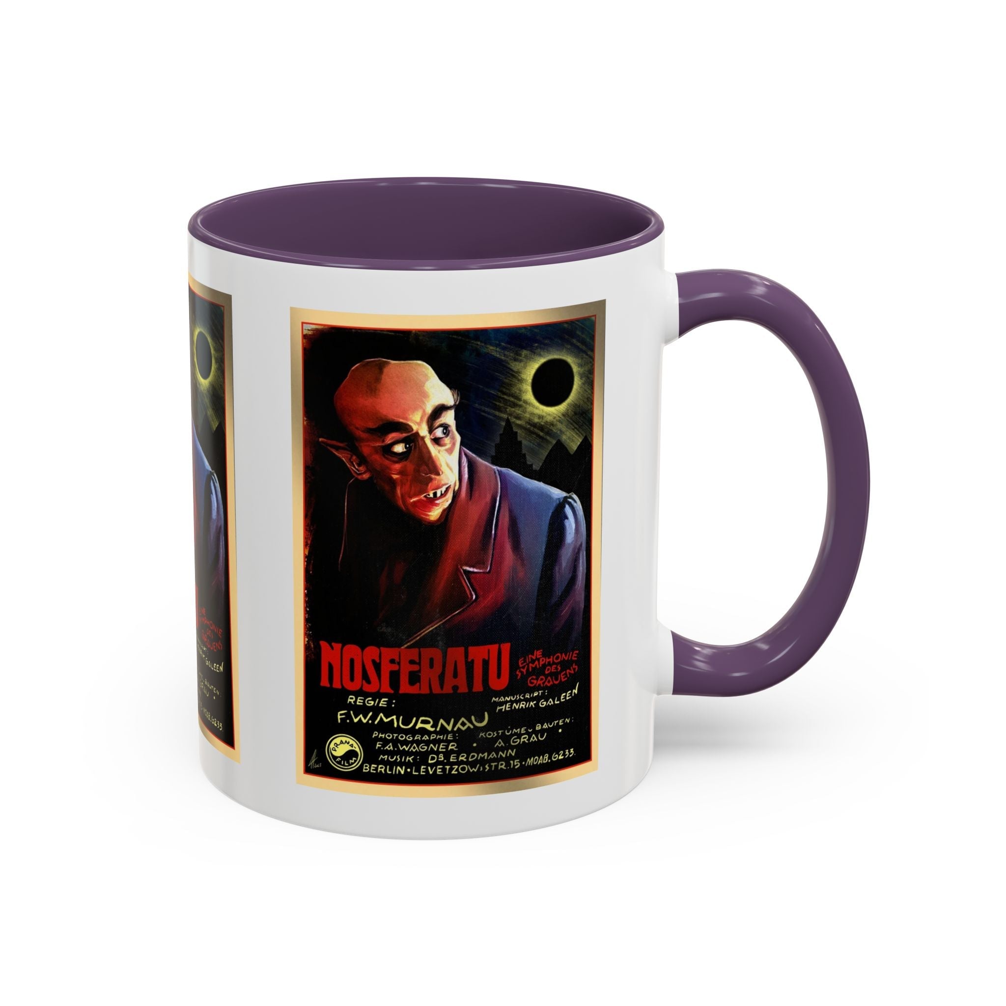 Cult Classic Movie Poster Art Accent Coffee Mug (11, 15oz) - Nosferatu Original 1922 - POPvault
