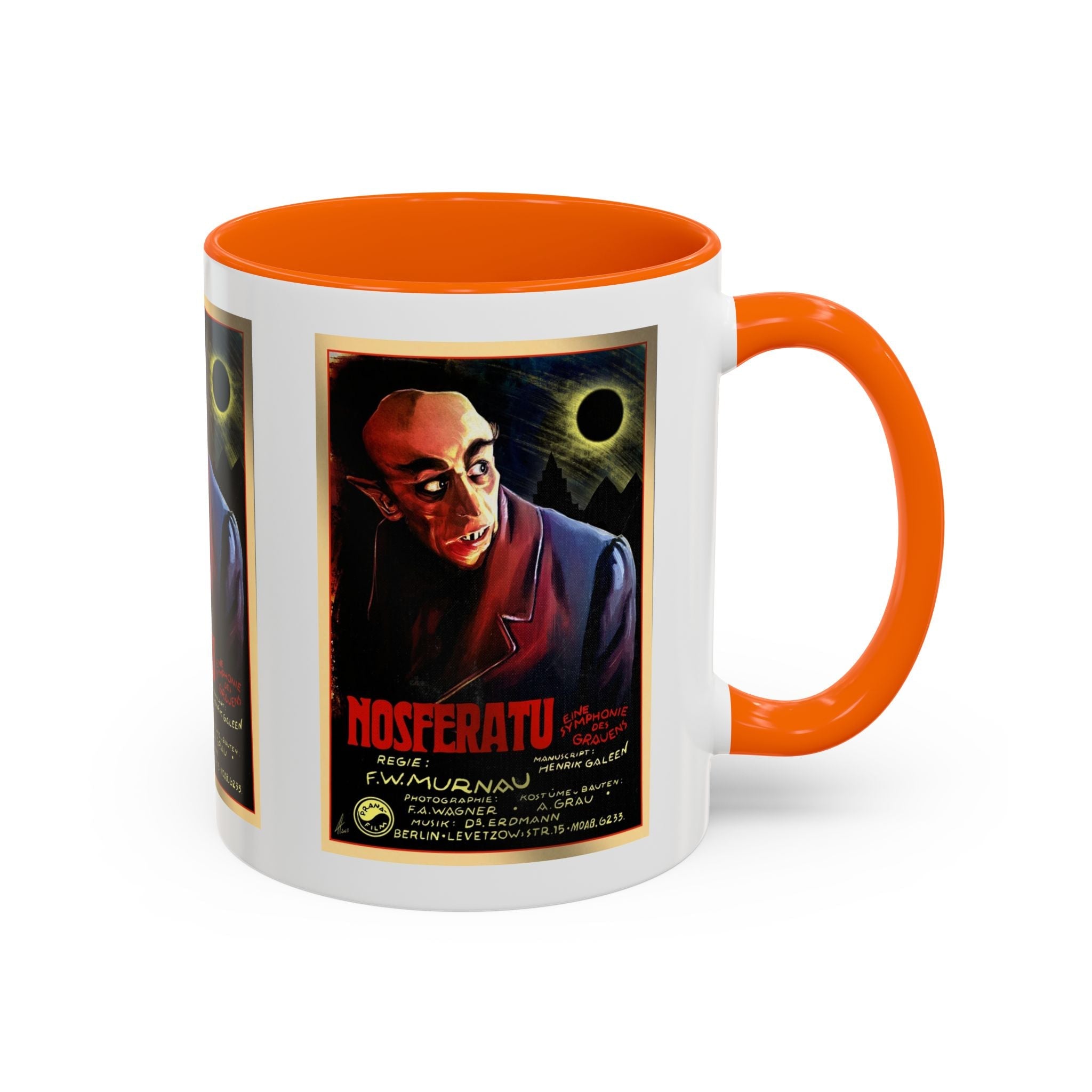 Cult Classic Movie Poster Art Accent Coffee Mug (11, 15oz) - Nosferatu Original 1922 - POPvault