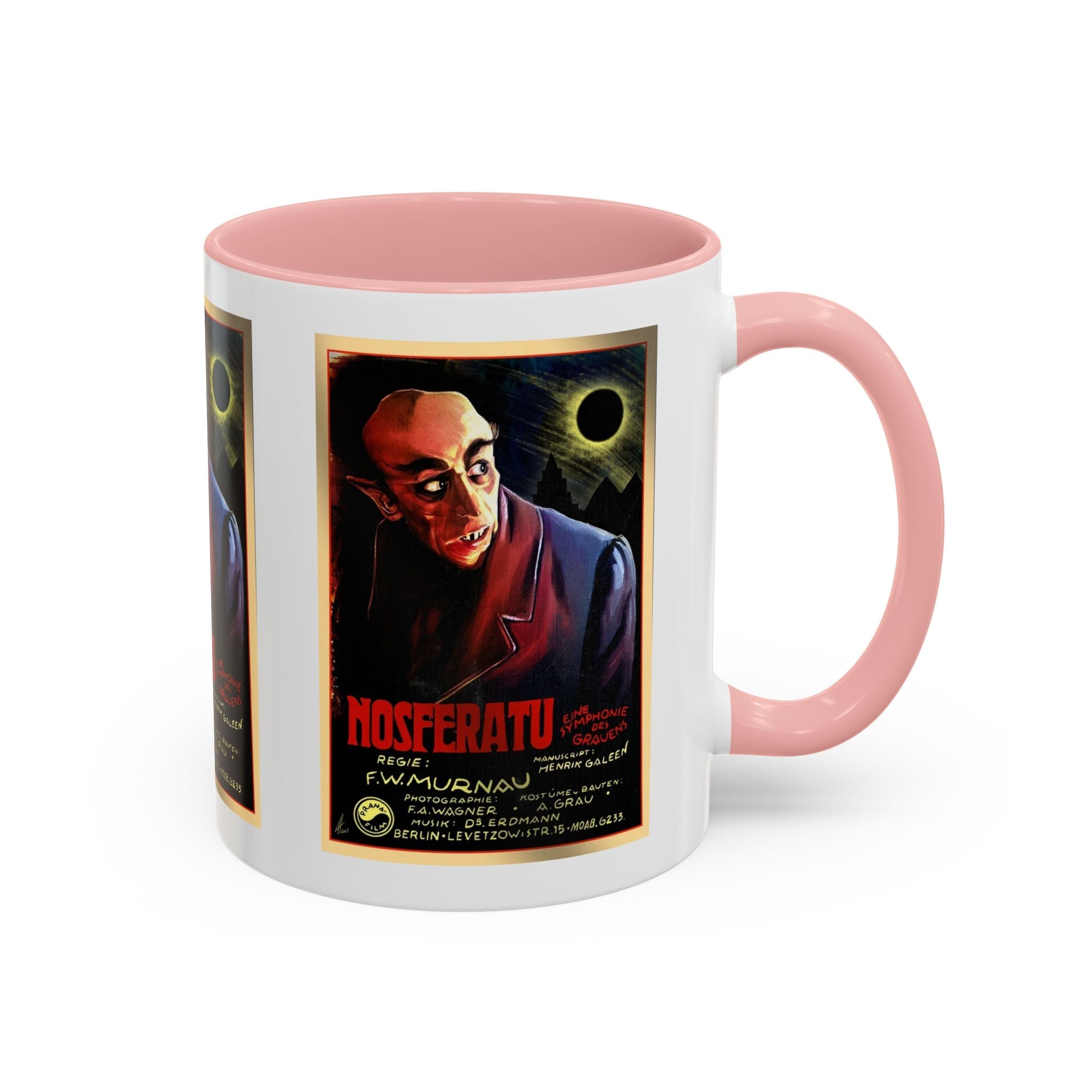 Cult Classic Movie Poster Art Accent Coffee Mug (11, 15oz) - Nosferatu Original 1922 - POPvault