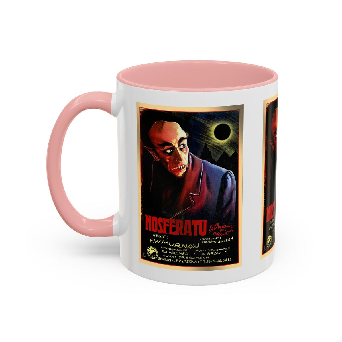 Cult Classic Movie Poster Art Accent Coffee Mug (11, 15oz) - Nosferatu Original 1922 - Mug