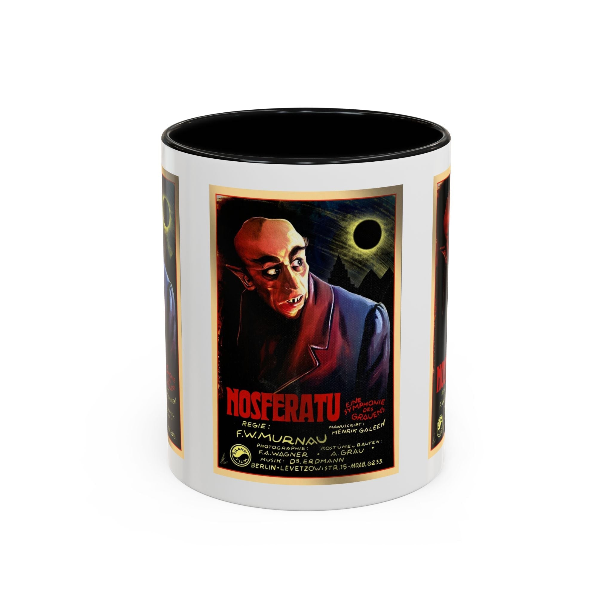 Cult Classic Movie Poster Art Accent Coffee Mug (11, 15oz) - Nosferatu Original 1922 - POPvault