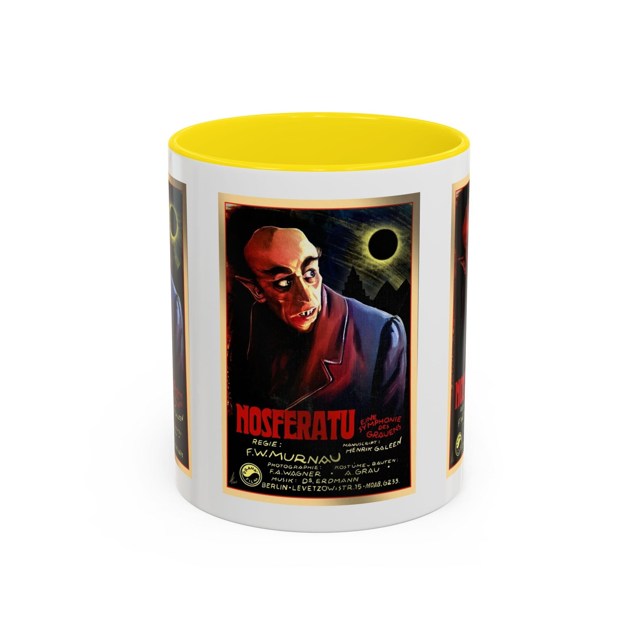 Cult Classic Movie Poster Art Accent Coffee Mug (11, 15oz) - Nosferatu Original 1922 - POPvault