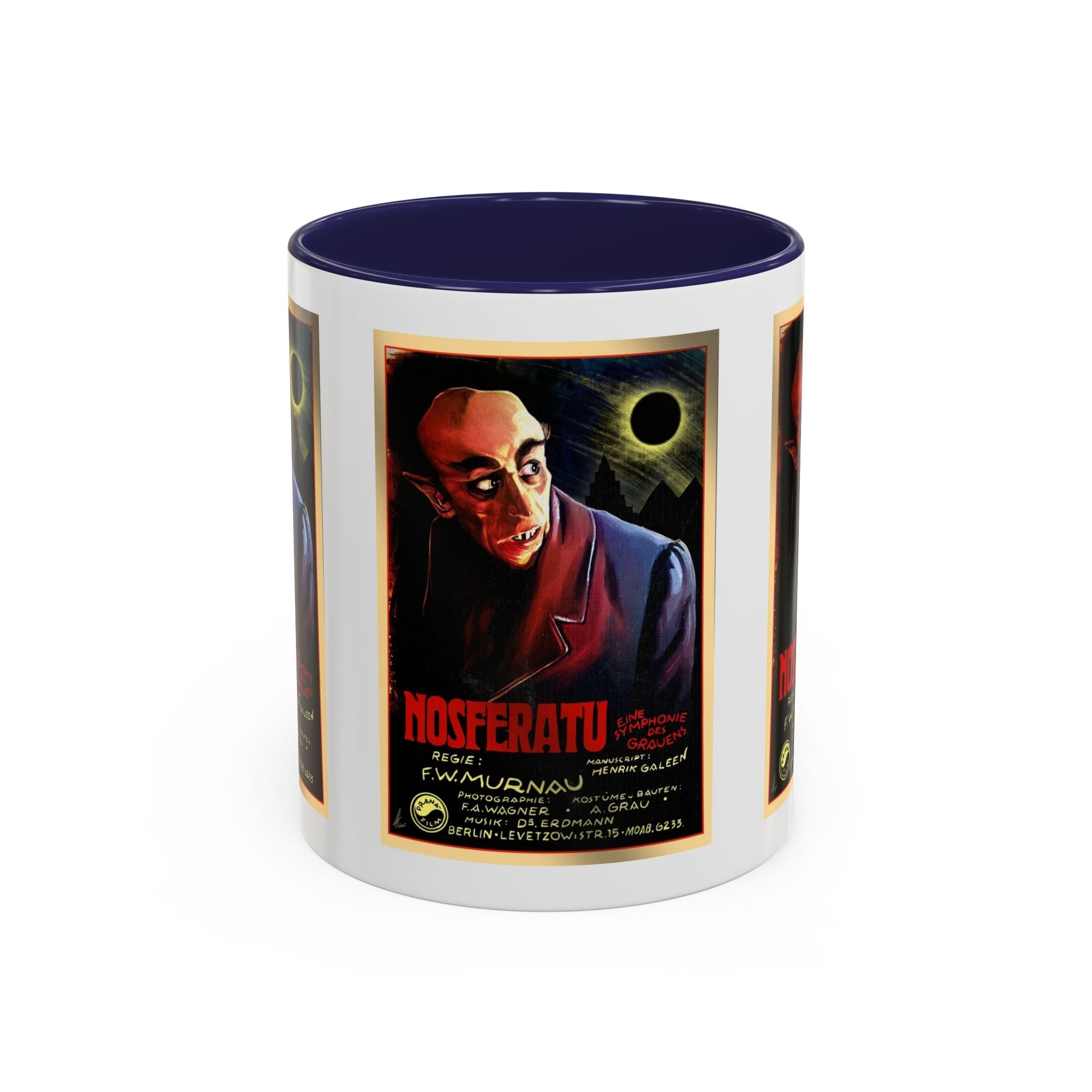 Cult Classic Movie Poster Art Accent Coffee Mug (11, 15oz) - Nosferatu Original 1922 - POPvault