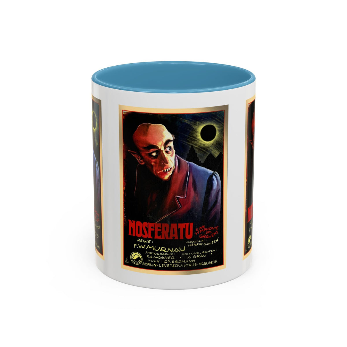 Cult Classic Movie Poster Art Accent Coffee Mug (11, 15oz) - Nosferatu Original 1922 - Mug