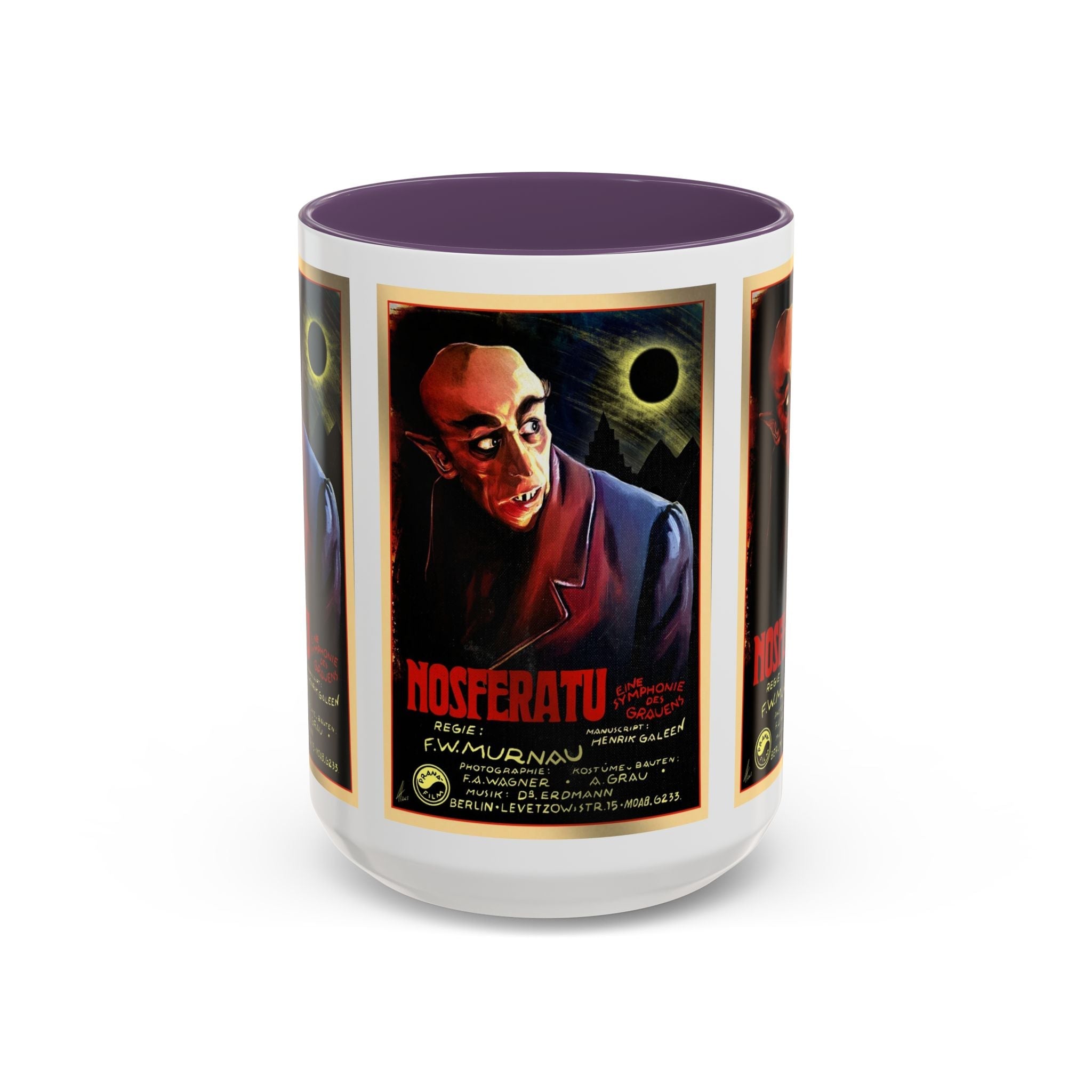 Cult Classic Movie Poster Art Accent Coffee Mug (11, 15oz) - Nosferatu Original 1922 - POPvault