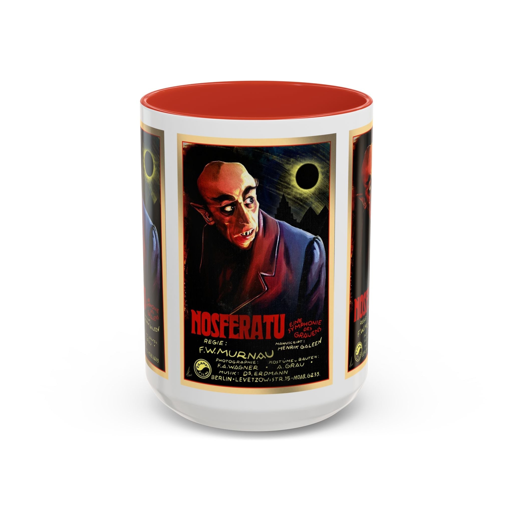 Cult Classic Movie Poster Art Accent Coffee Mug (11, 15oz) - Nosferatu Original 1922 - POPvault