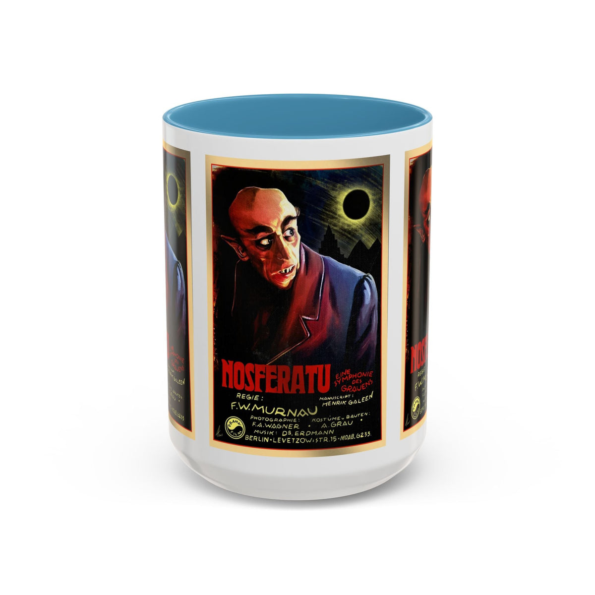 Cult Classic Movie Poster Art Accent Coffee Mug (11, 15oz) - Nosferatu Original 1922 - Mug
