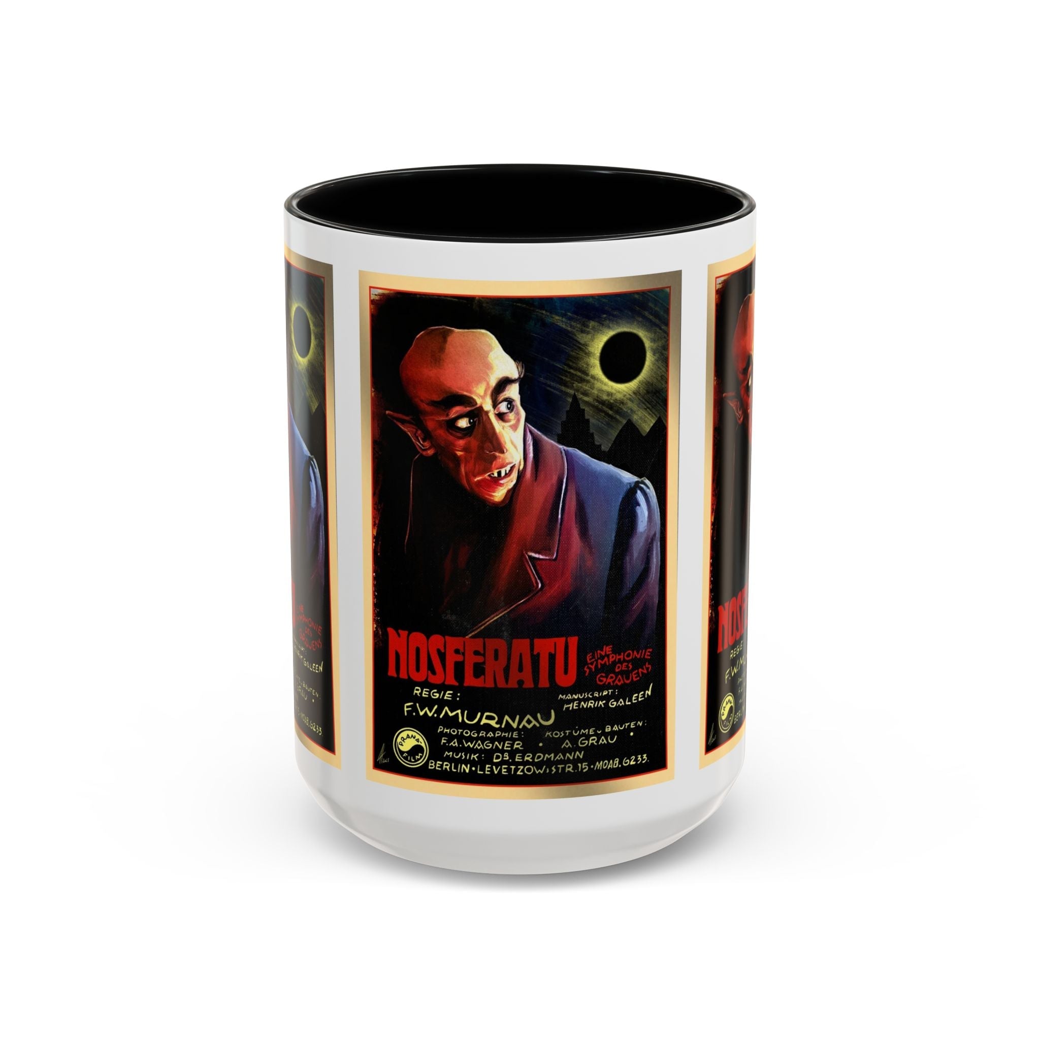 Cult Classic Movie Poster Art Accent Coffee Mug (11, 15oz) - Nosferatu Original 1922 - POPvault