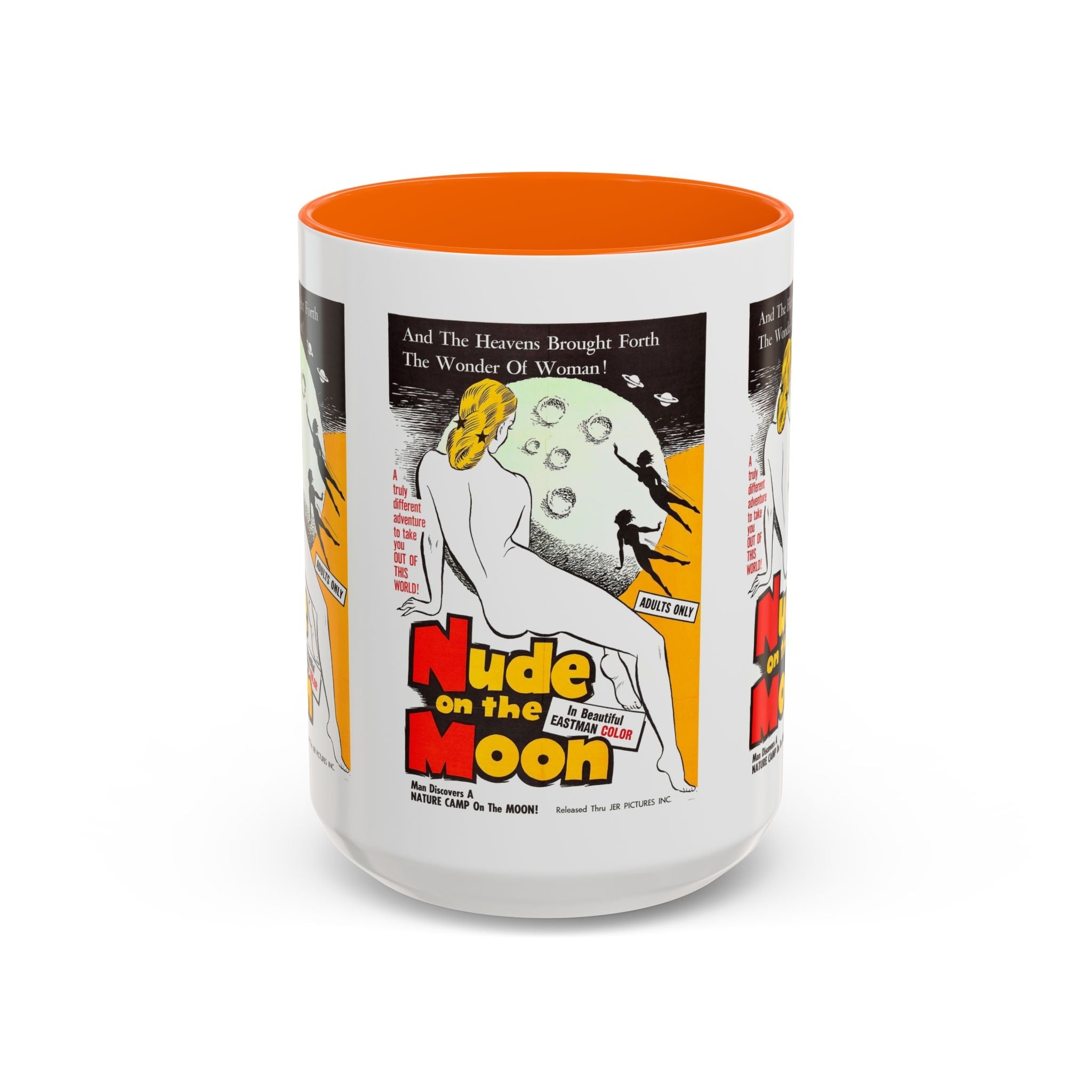 Cult Classic Movie Poster Art Accent Coffee Mug (11, 15oz) - Nude On The Moon 1961 - POPvault