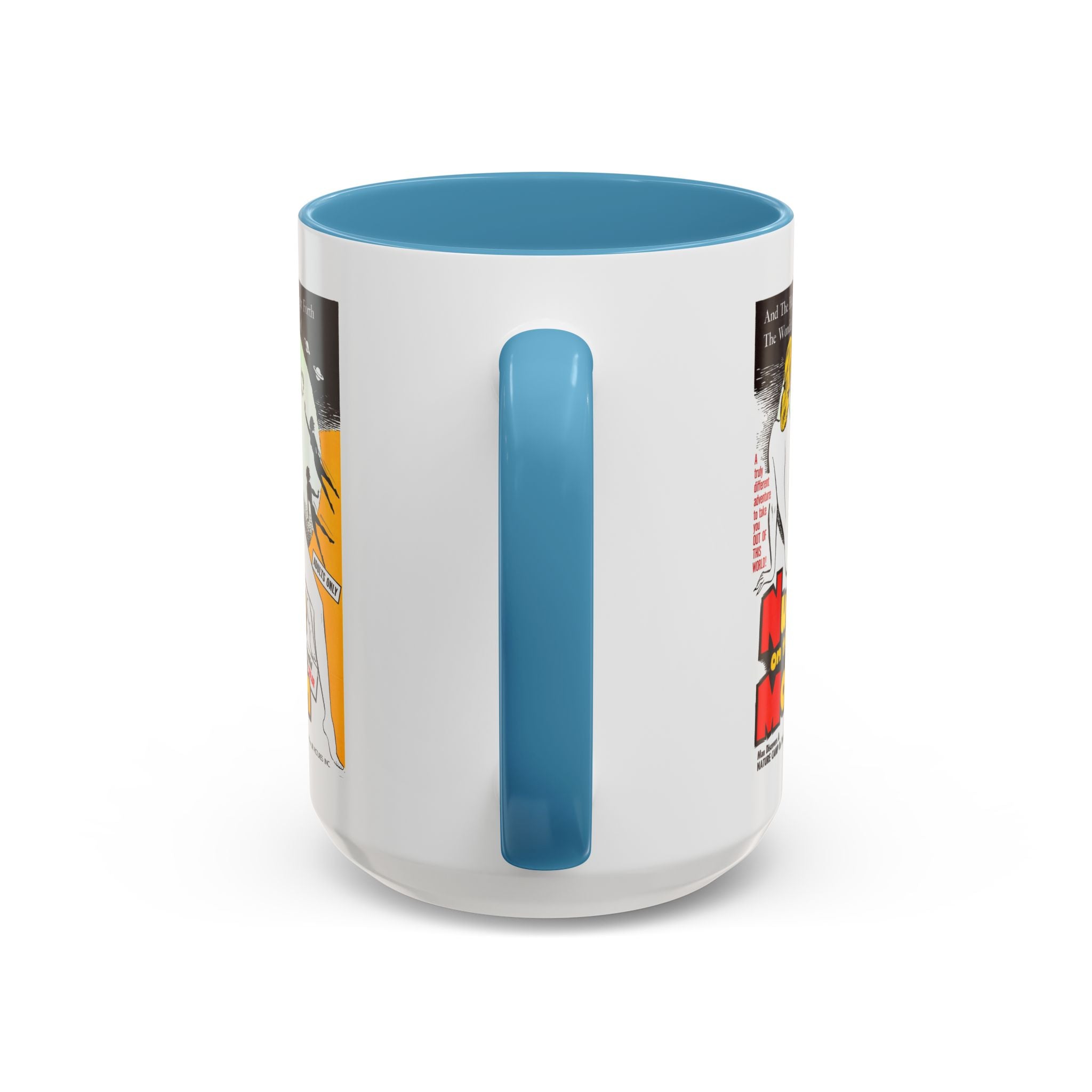 Cult Classic Movie Poster Art Accent Coffee Mug (11, 15oz) - Nude On The Moon 1961 - POPvault