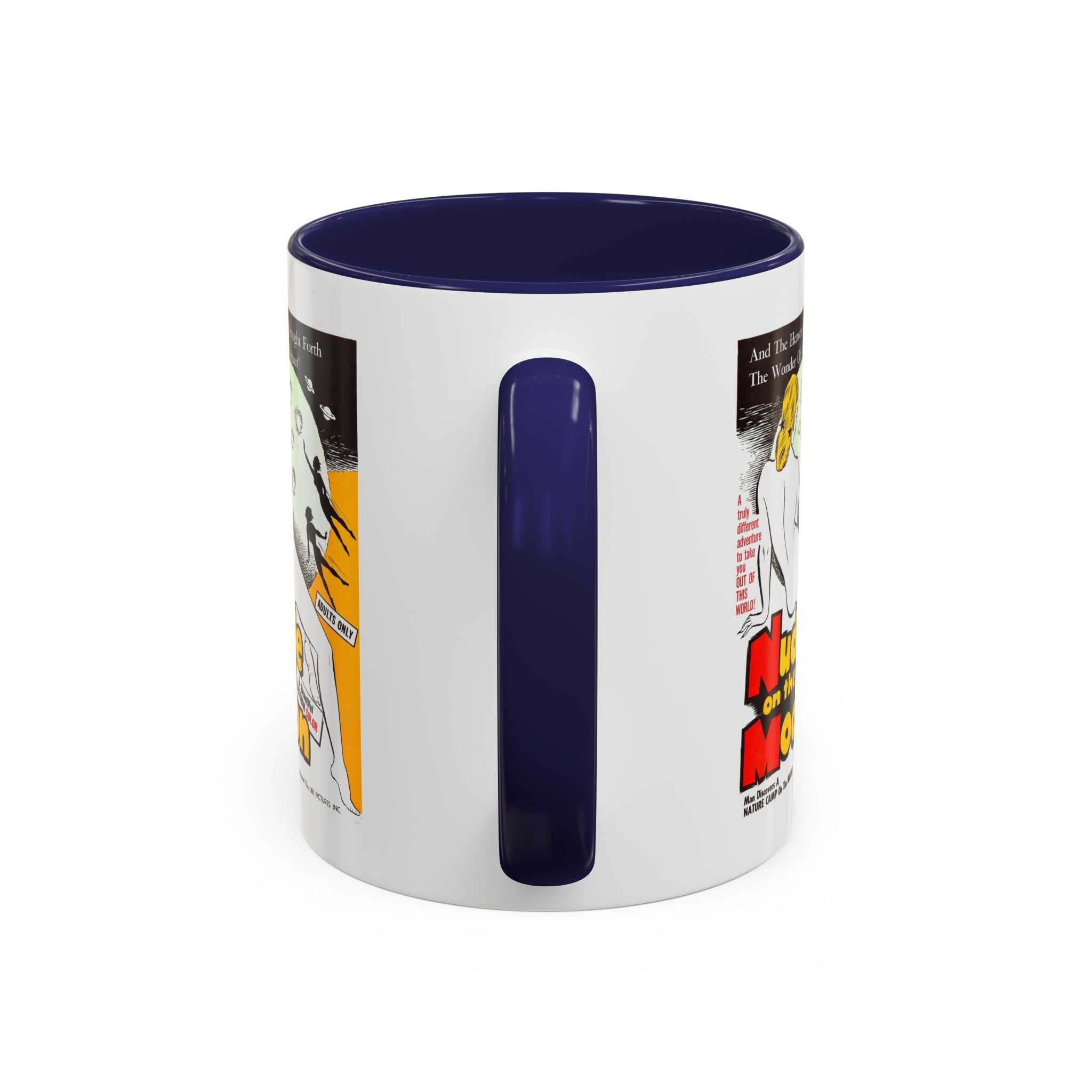 Cult Classic Movie Poster Art Accent Coffee Mug (11, 15oz) - Nude On The Moon 1961 - POPvault