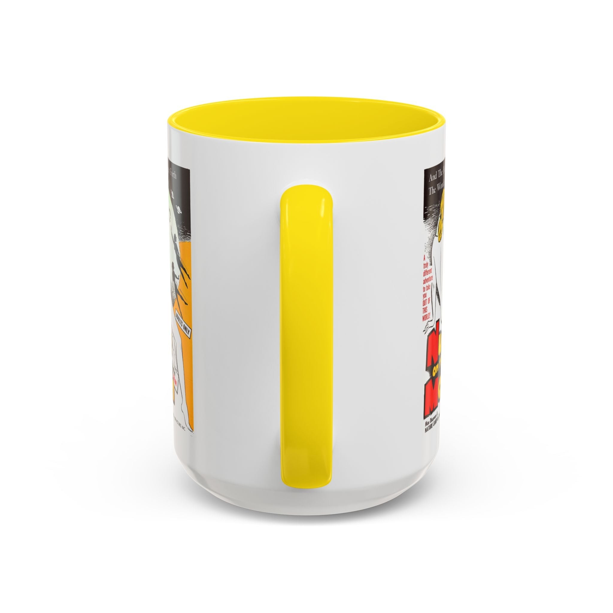Cult Classic Movie Poster Art Accent Coffee Mug (11, 15oz) - Nude On The Moon 1961 - POPvault