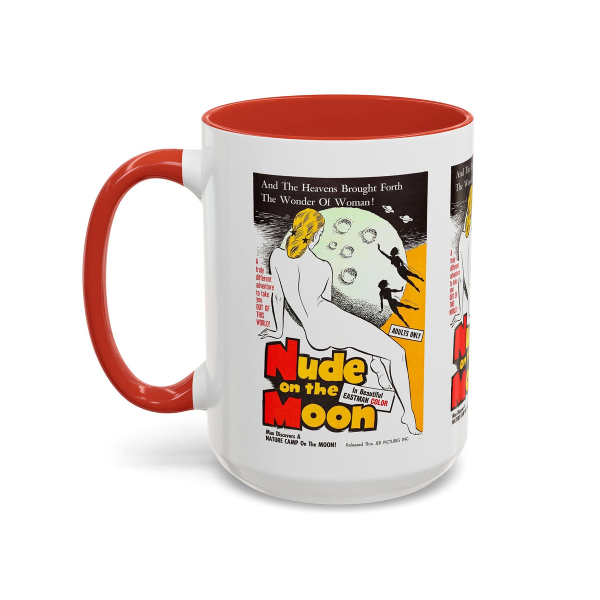 Cult Classic Movie Poster Art Accent Coffee Mug (11, 15oz) - Nude On The Moon 1961 - Mug