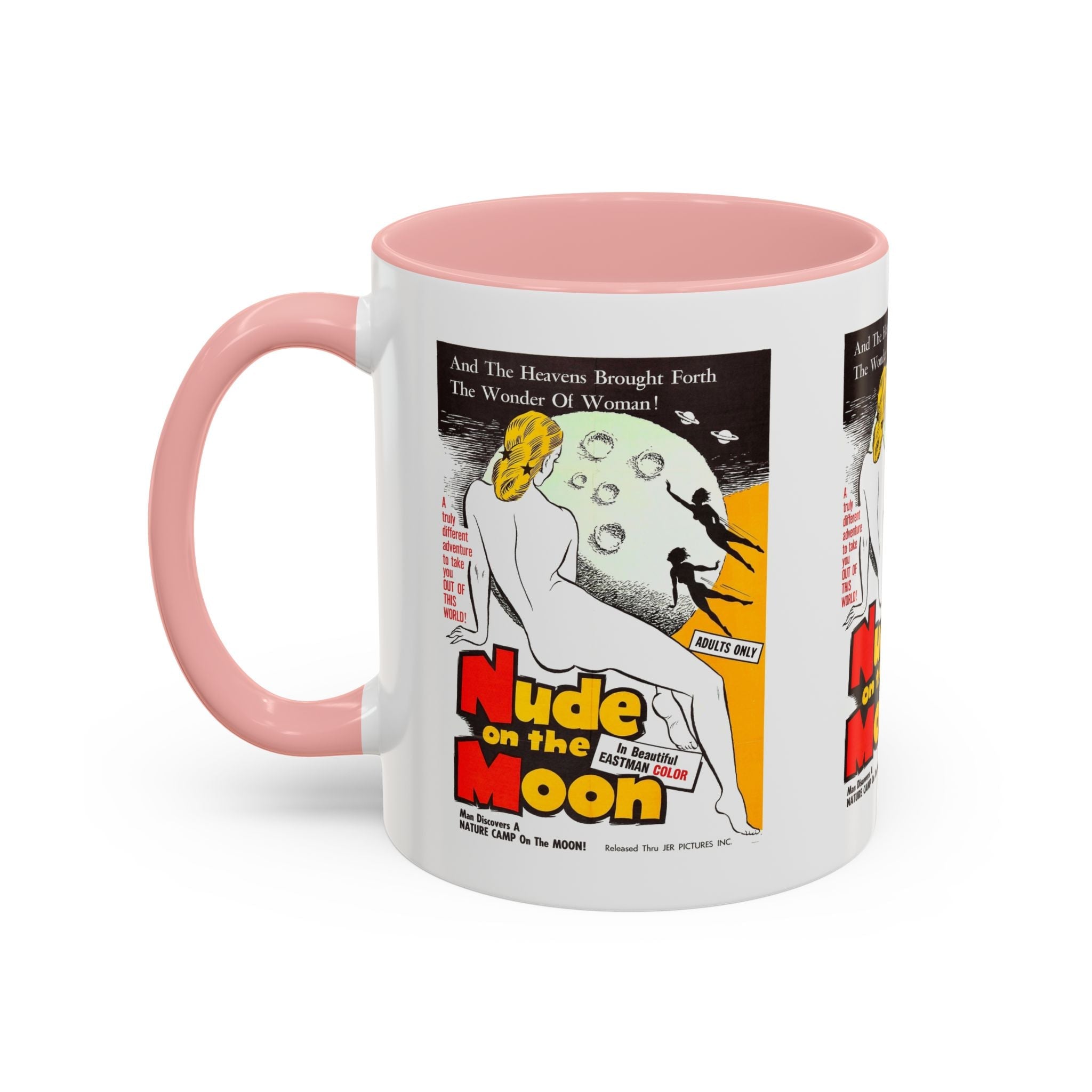 Cult Classic Movie Poster Art Accent Coffee Mug (11, 15oz) - Nude On The Moon 1961 - POPvault
