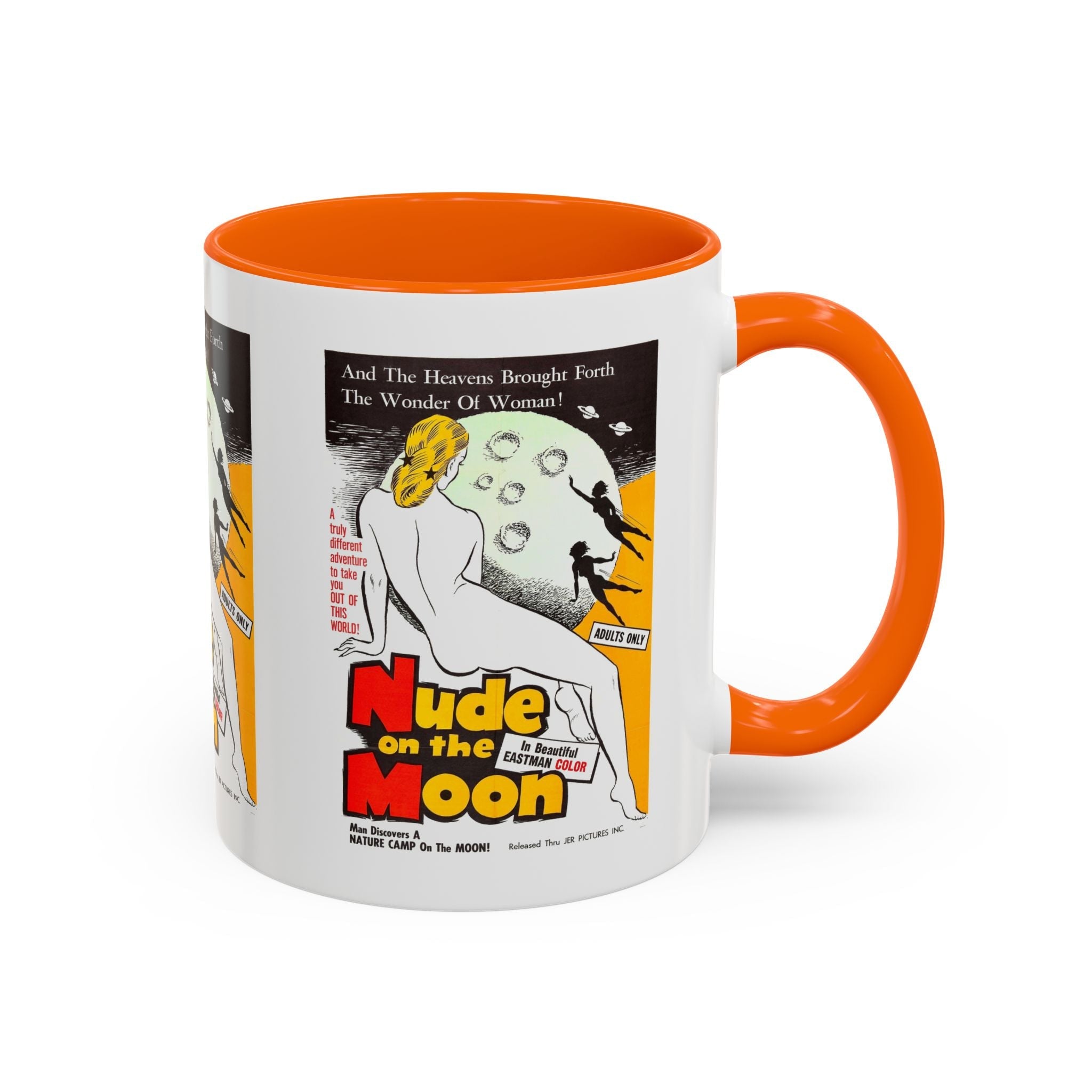 Cult Classic Movie Poster Art Accent Coffee Mug (11, 15oz) - Nude On The Moon 1961 - POPvault