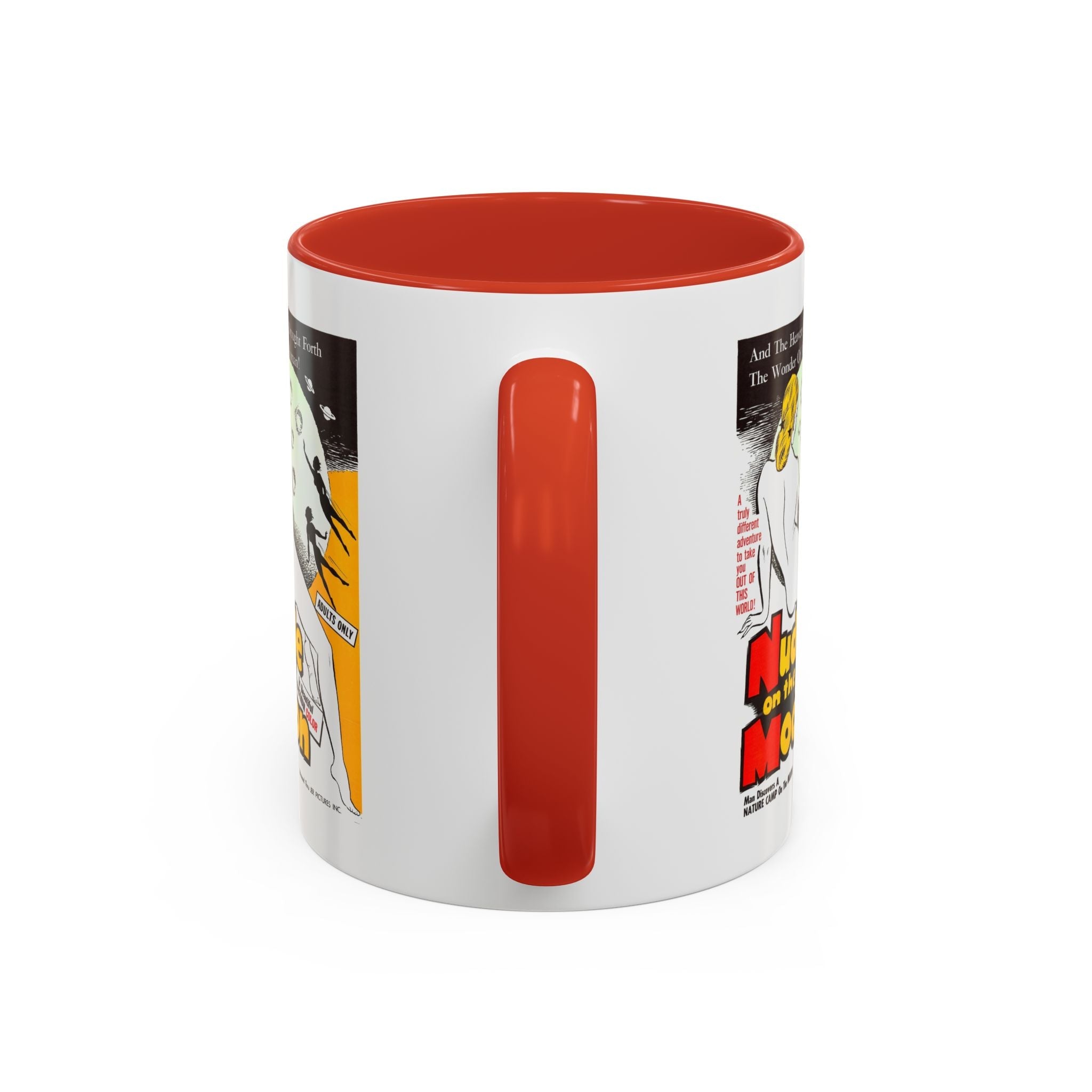 Cult Classic Movie Poster Art Accent Coffee Mug (11, 15oz) - Nude On The Moon 1961 - POPvault