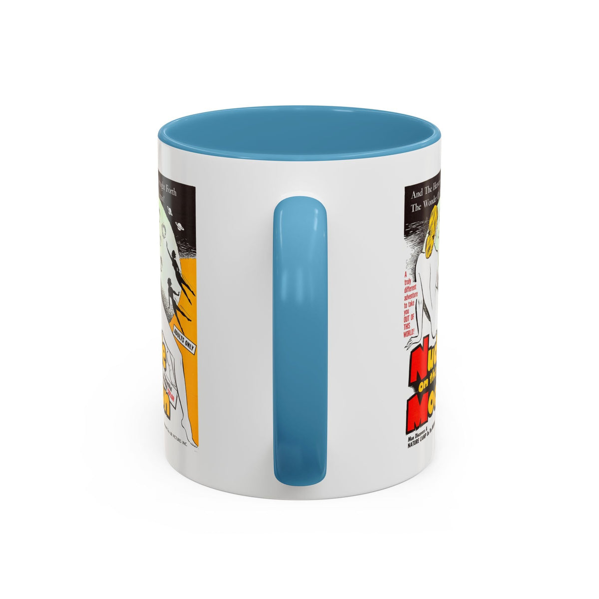 Cult Classic Movie Poster Art Accent Coffee Mug (11, 15oz) - Nude On The Moon 1961 - Mug