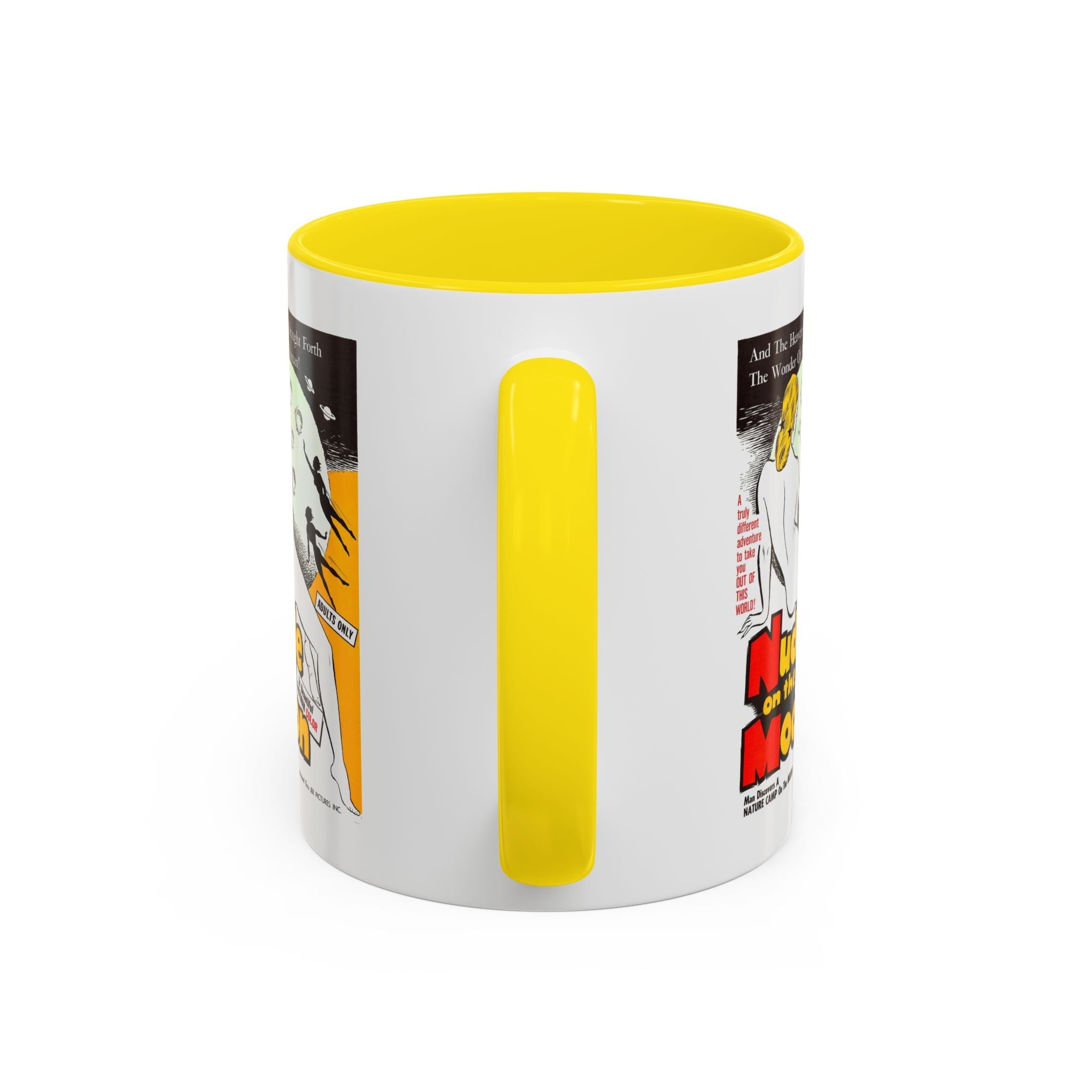 Cult Classic Movie Poster Art Accent Coffee Mug (11, 15oz) - Nude On The Moon 1961 - POPvault