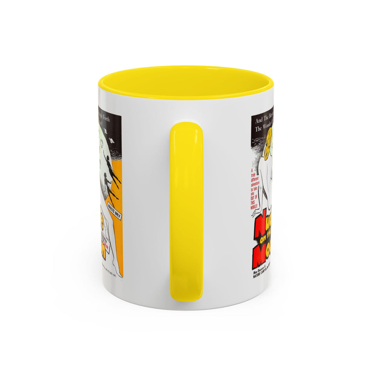 Cult Classic Movie Poster Art Accent Coffee Mug (11, 15oz) - Nude On The Moon 1961 - Mug