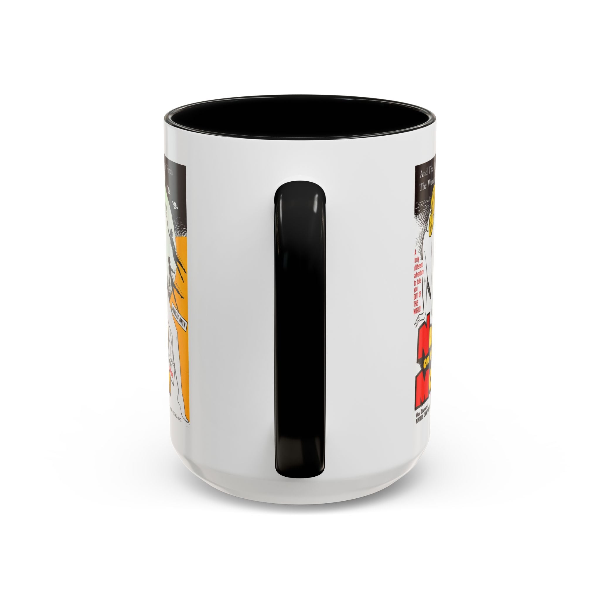 Cult Classic Movie Poster Art Accent Coffee Mug (11, 15oz) - Nude On The Moon 1961 - POPvault