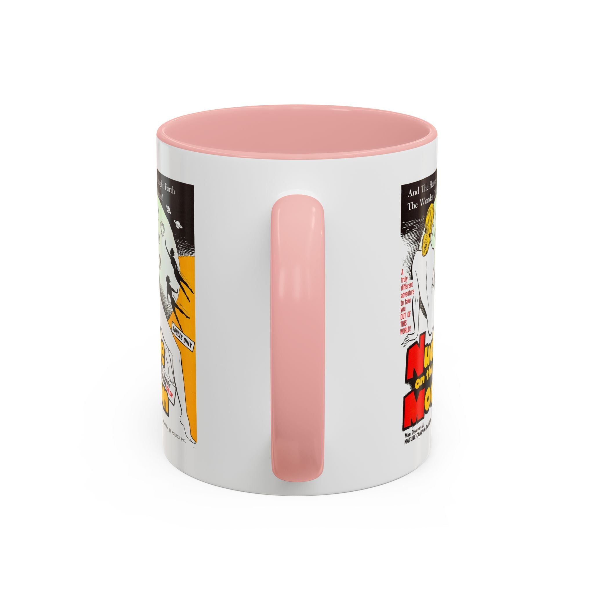 Cult Classic Movie Poster Art Accent Coffee Mug (11, 15oz) - Nude On The Moon 1961 - POPvault