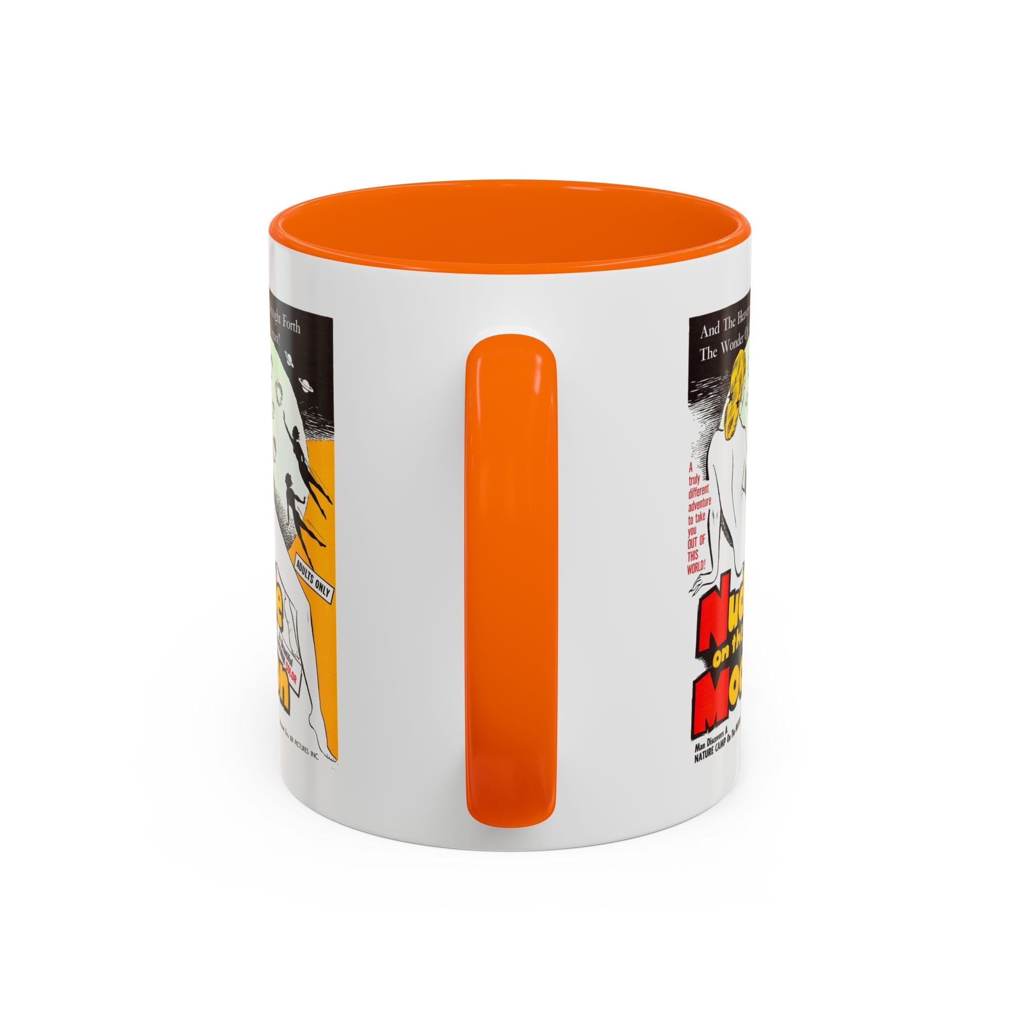 Cult Classic Movie Poster Art Accent Coffee Mug (11, 15oz) - Nude On The Moon 1961 - POPvault