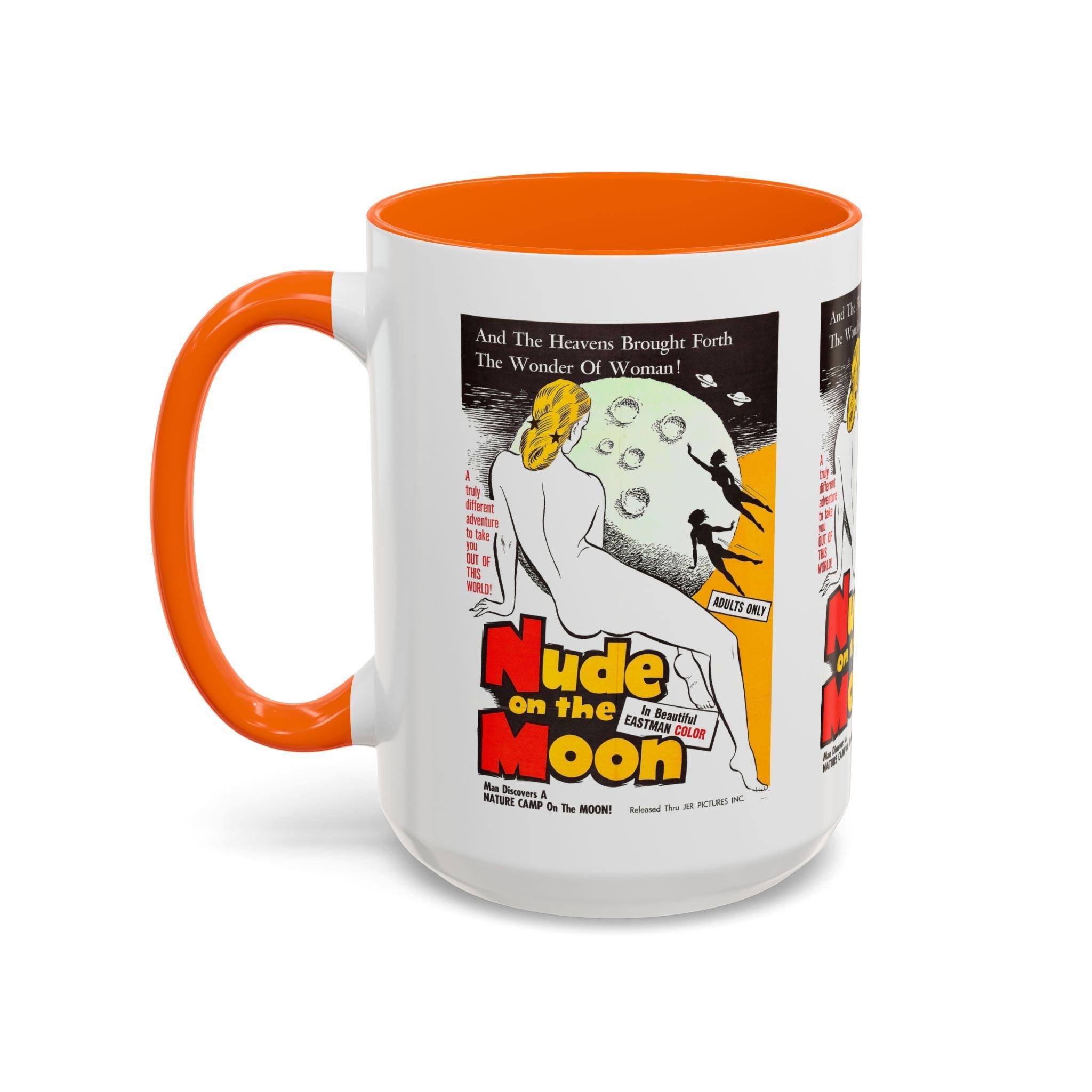 Cult Classic Movie Poster Art Accent Coffee Mug (11, 15oz) - Nude On The Moon 1961 - POPvault